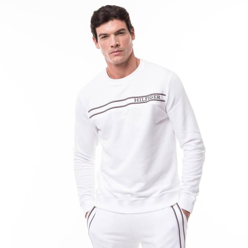 Sweatshirt Herren Weiss L von TOMMY HILFIGER