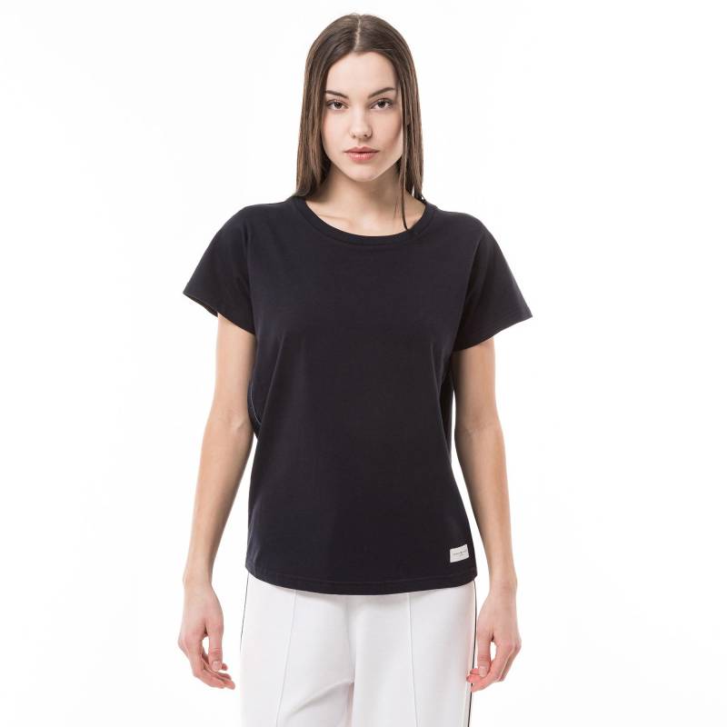 T-shirt, Rundhals, Kurzarm Damen Dunkelblau M von TOMMY HILFIGER