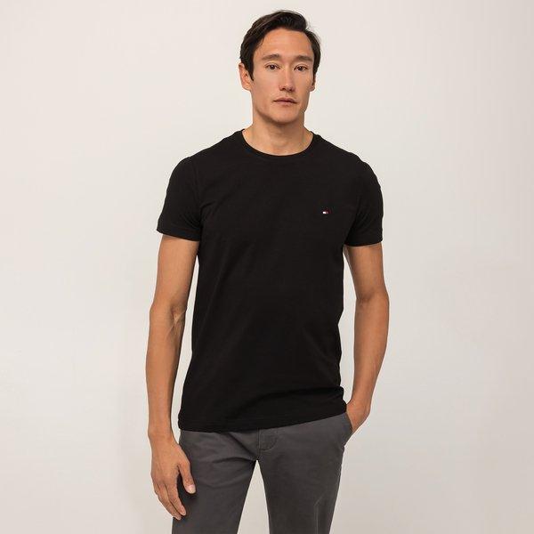 T-shirt, Slim Fit, Kurzarm Herren Black S von TOMMY HILFIGER