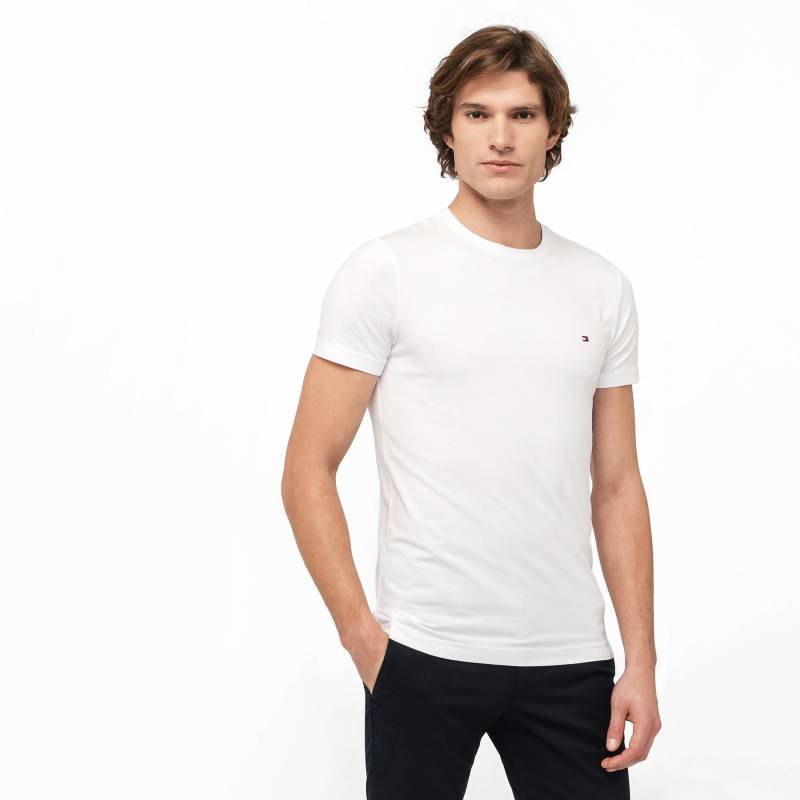 T-shirt, Slim Fit, Kurzarm Herren Weiss 3XL von TOMMY HILFIGER