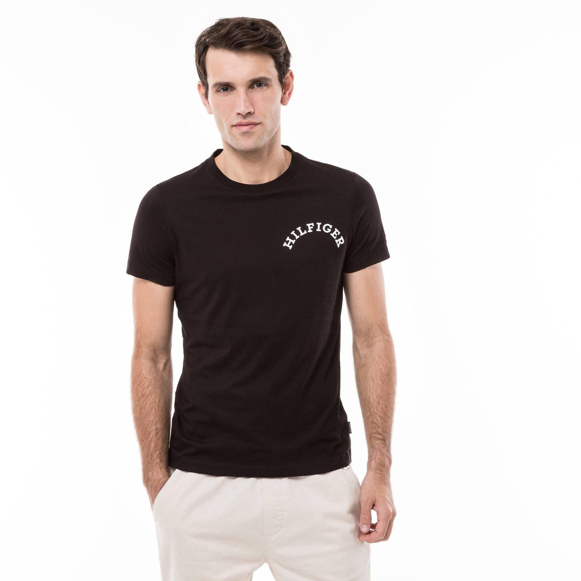 T-shirt Herren Black L von TOMMY HILFIGER