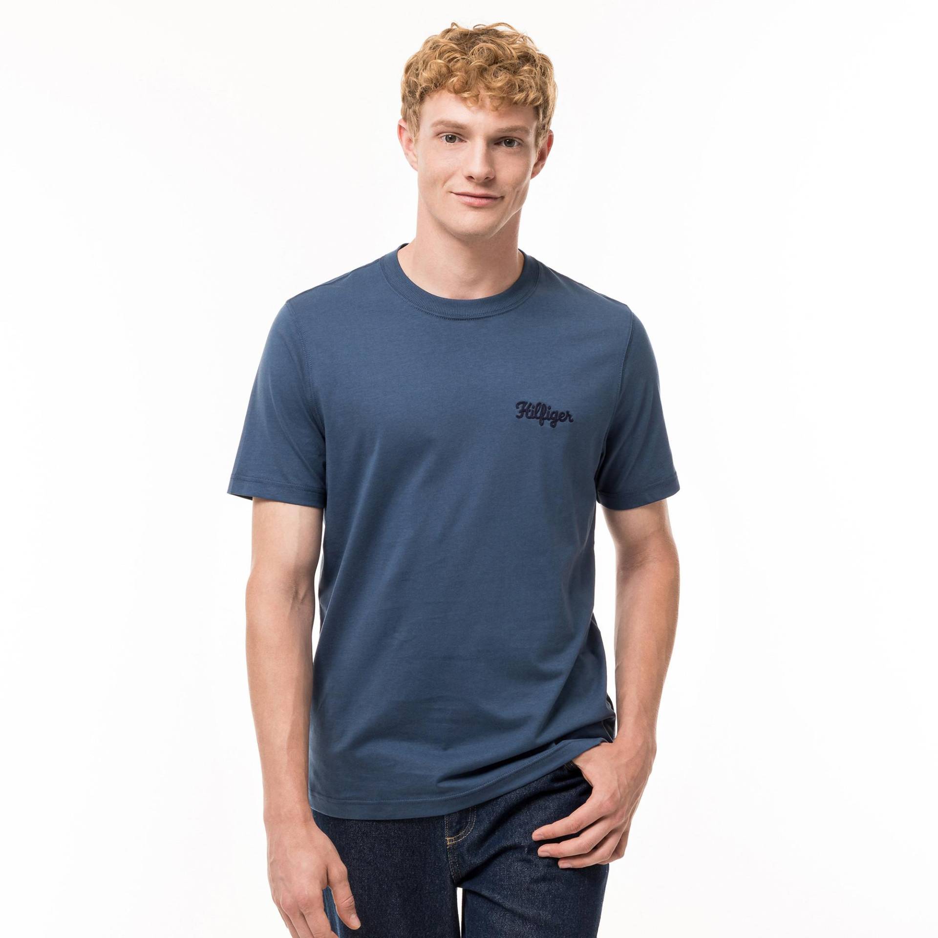 T-shirt Herren Petroleumblau M von TOMMY HILFIGER