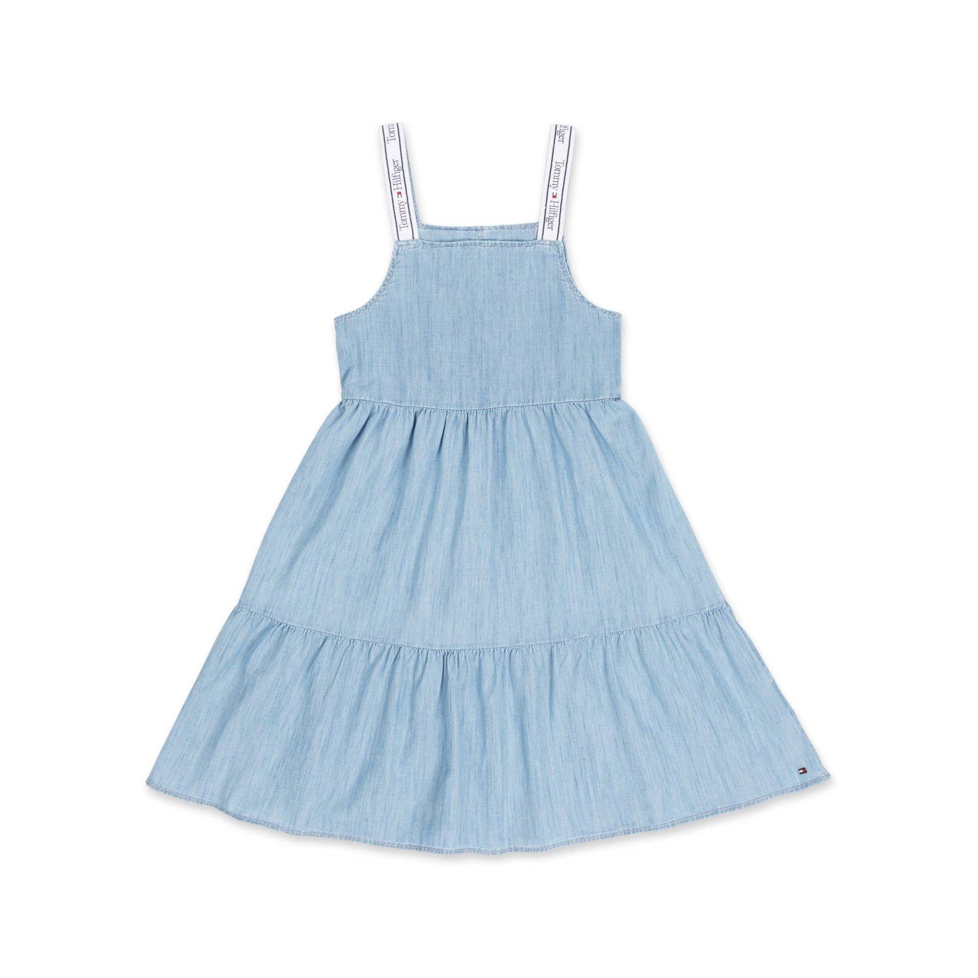 Freizeitkleid, Ärmellos Mädchen Blau 10A von TOMMY HILFIGER