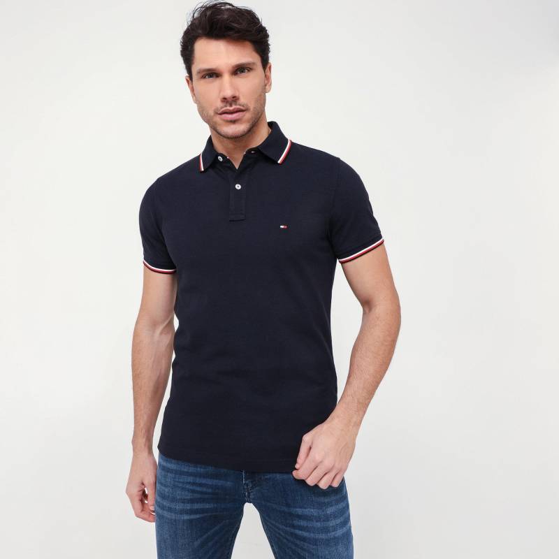 Poloshirt, Kurzarm Herren Blau  L von TOMMY HILFIGER