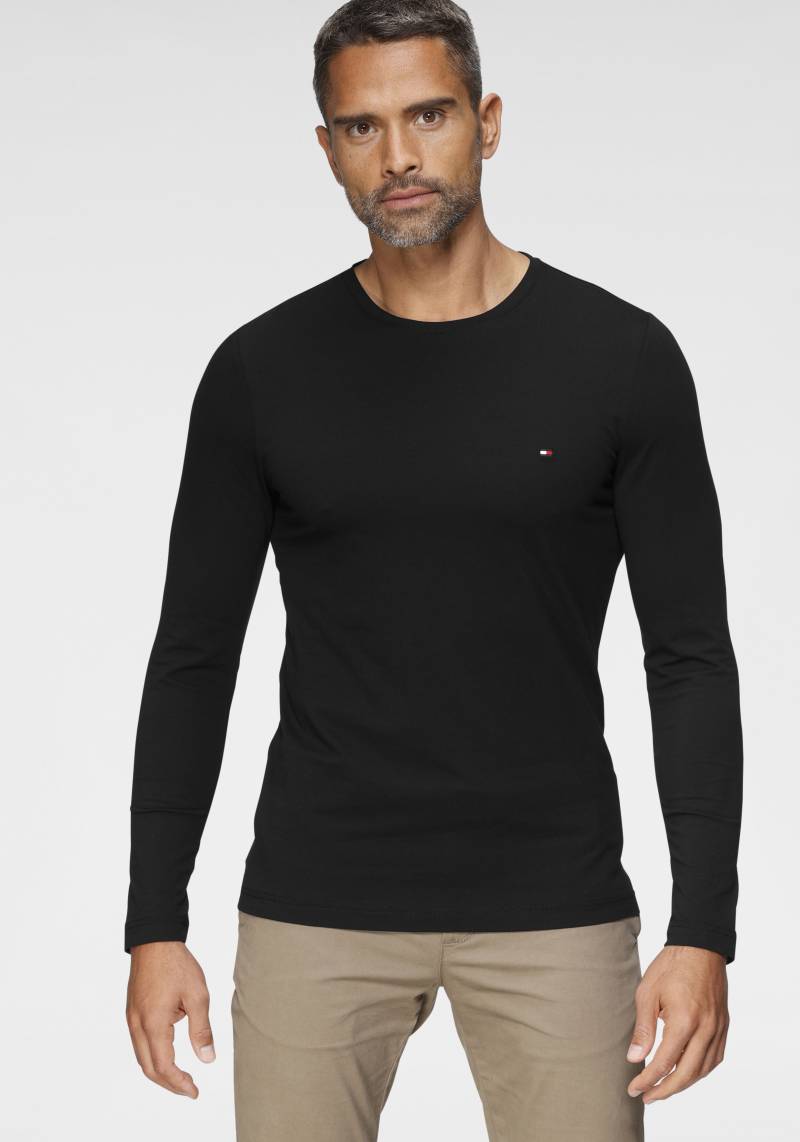 Tommy Hilfiger Langarmshirt »STRETCH SLIM FIT LONG SLEEVE«, aus biologischem Baumwollstretch von TOMMY HILFIGER