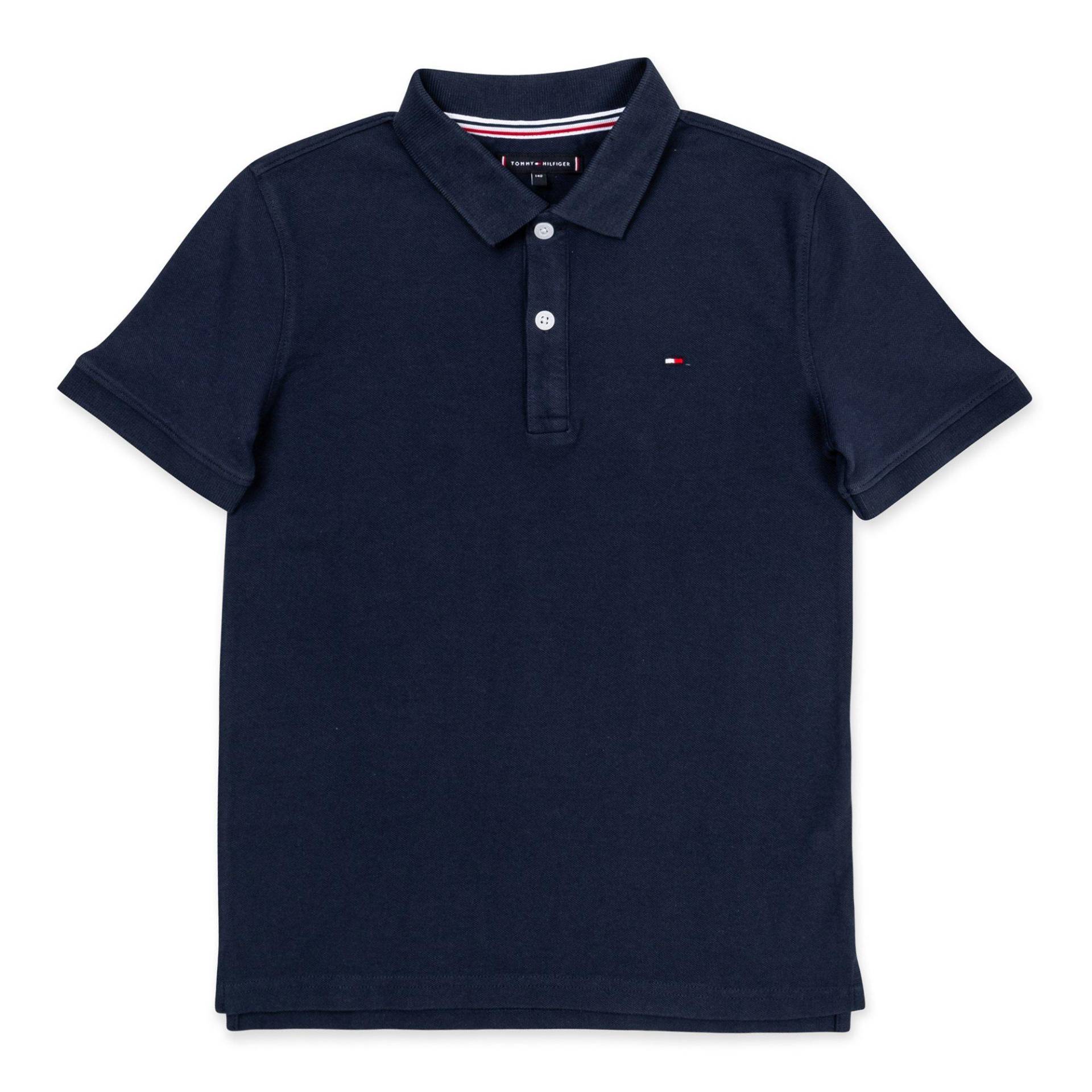 Poloshirt, Kurzarm Jungen Marine 16A von TOMMY HILFIGER