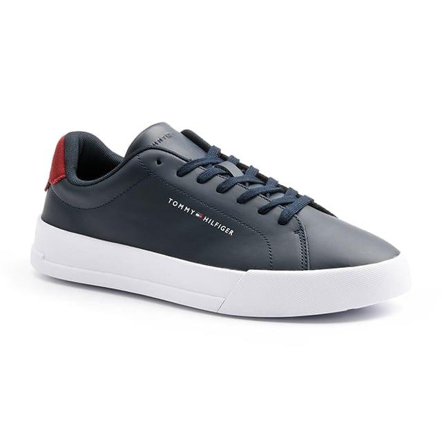 Tommy Hilfiger - Th Court Leather, für Herren, Aquamarine, Größe 41 von Tommy Hilfiger