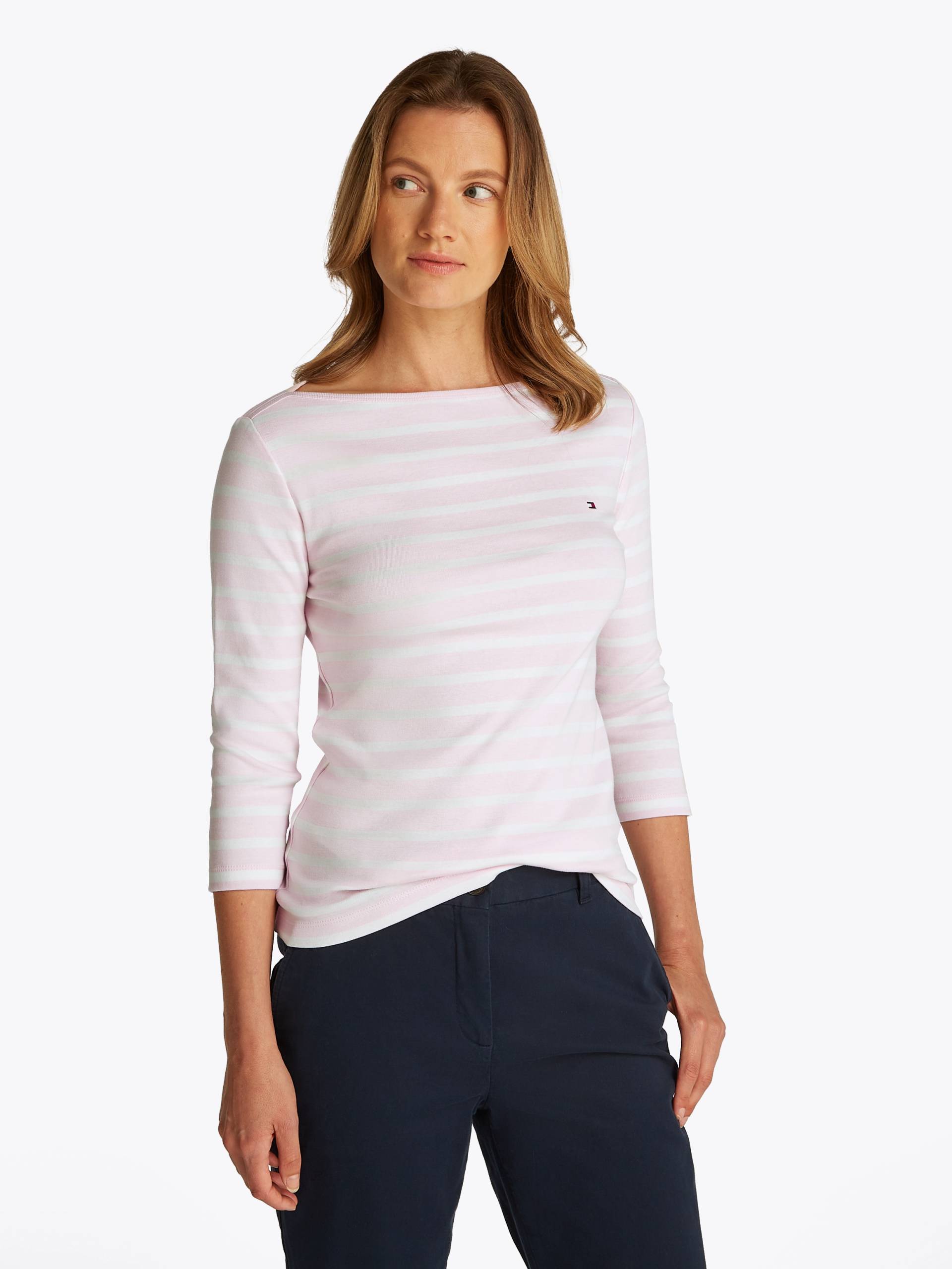 Tommy Hilfiger 3/4-Arm-Shirt »NEW CODY SLIM BOAT-NK 3/4SLV«, mit Logostickerei von TOMMY HILFIGER