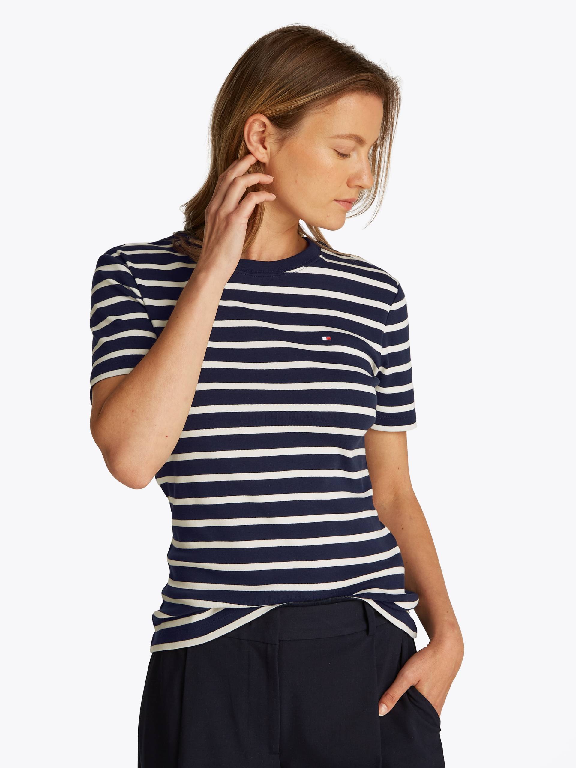 Tommy Hilfiger 3/4-Arm-Shirt »NEW CODY SLIM BOAT-NK 3/4SLV«, mit Logostickerei von TOMMY HILFIGER