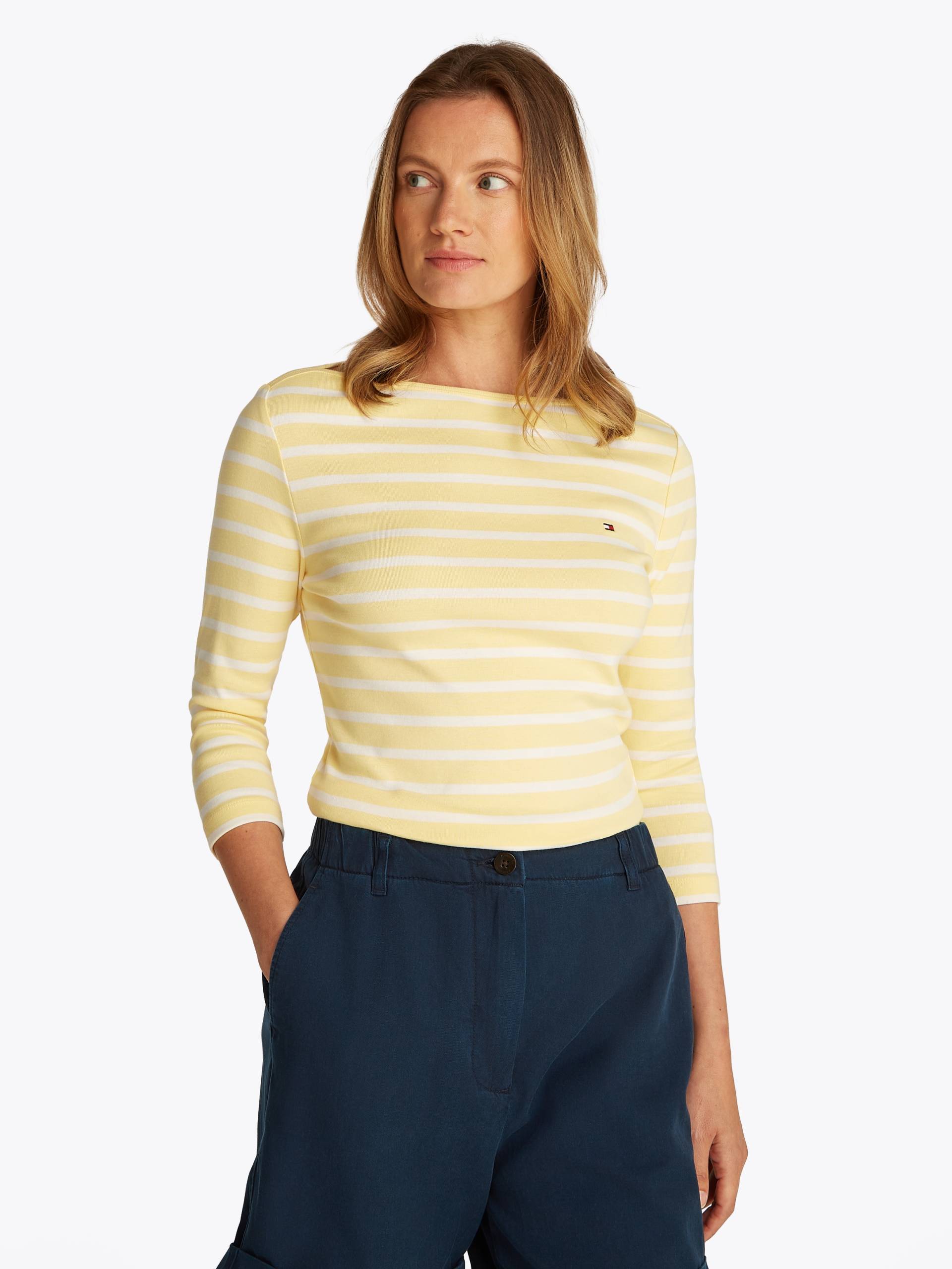 Tommy Hilfiger 3/4-Arm-Shirt »NEW CODY SLIM BOAT-NK 3/4SLV«, mit Logostickerei von TOMMY HILFIGER