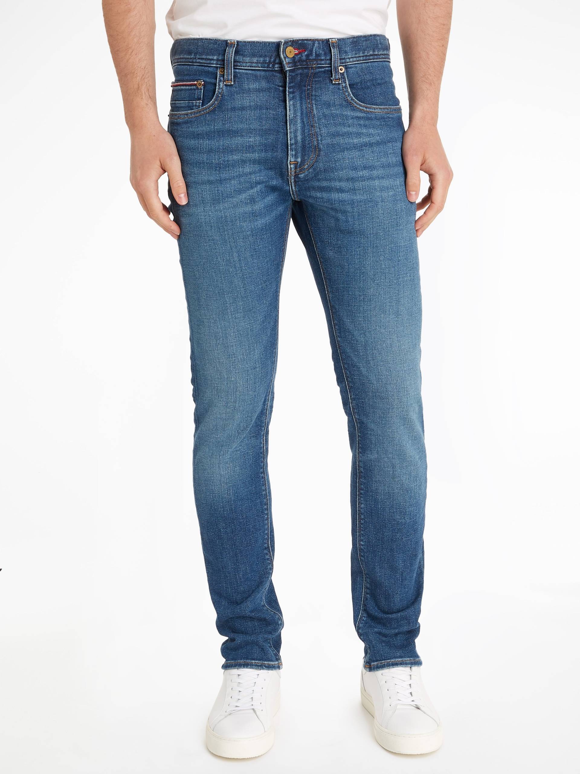 Tommy Hilfiger 5-Pocket-Jeans »SLIM BLEECKER PSTR«, mit Tommy Hilfiger Leder-Batch am hinteren Bundabschluss von TOMMY HILFIGER