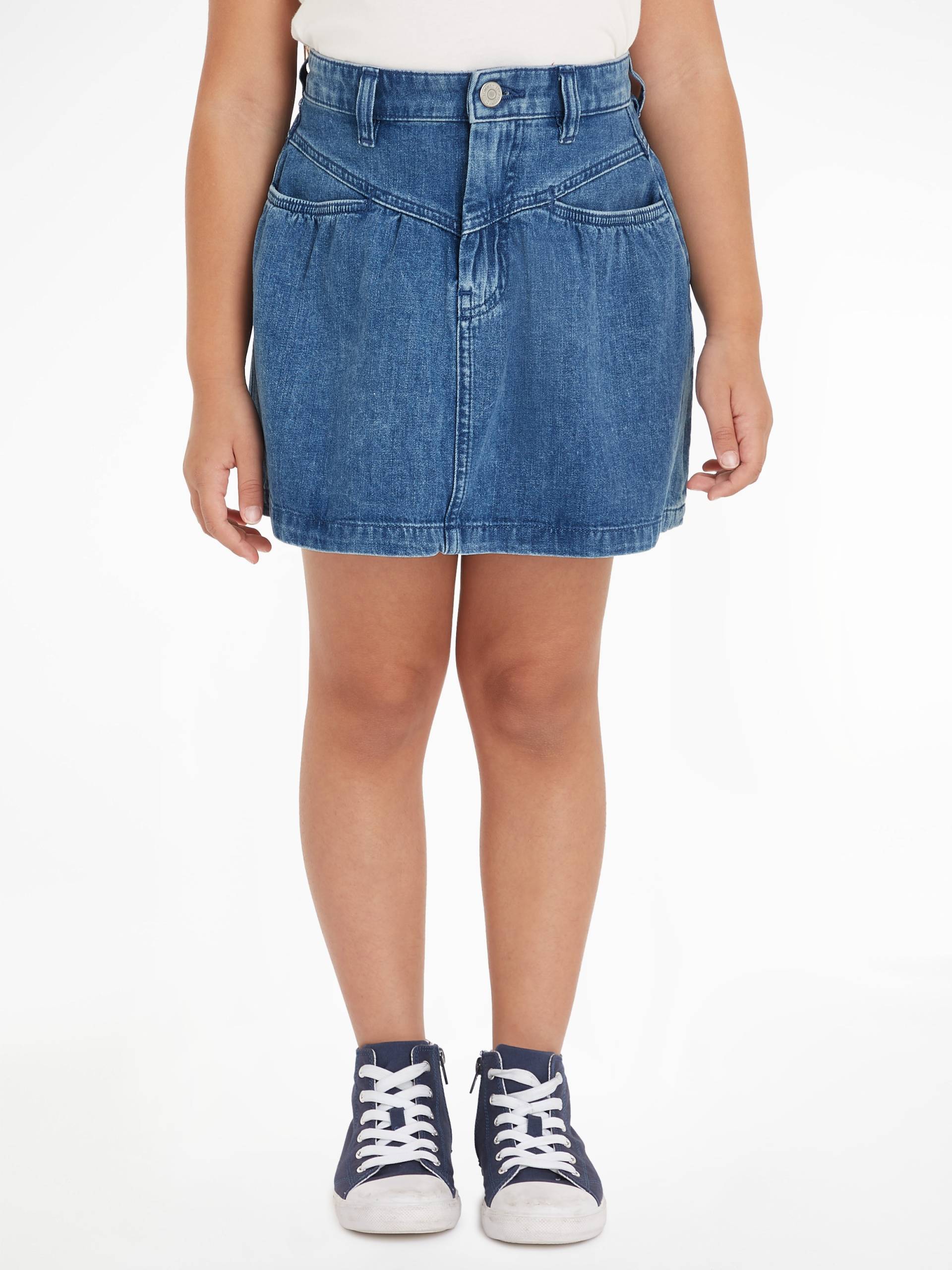 Tommy Hilfiger A-Linien-Rock »DENIM FRONT YOKE DETAIL SKIRT«, Kinder bis 16 Jahre von TOMMY HILFIGER