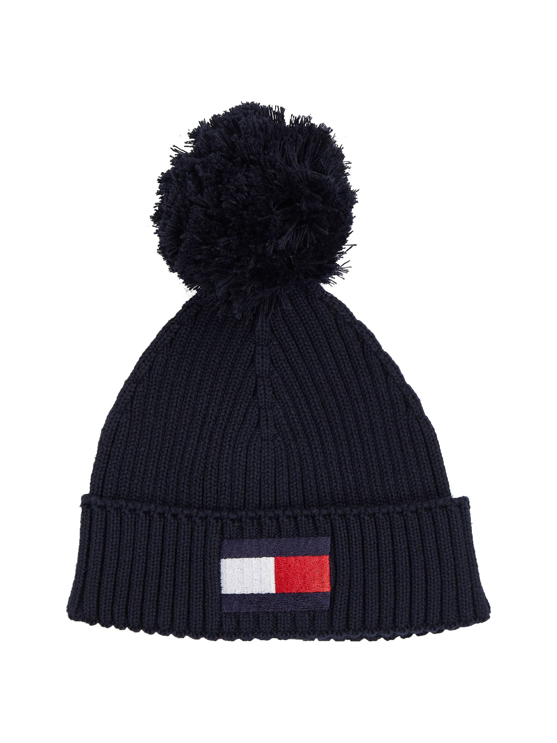 Tommy Hilfiger Beanie »BIG FLAG POM POM BEANIE«, Kinder Kids Junior MiniMe von TOMMY HILFIGER