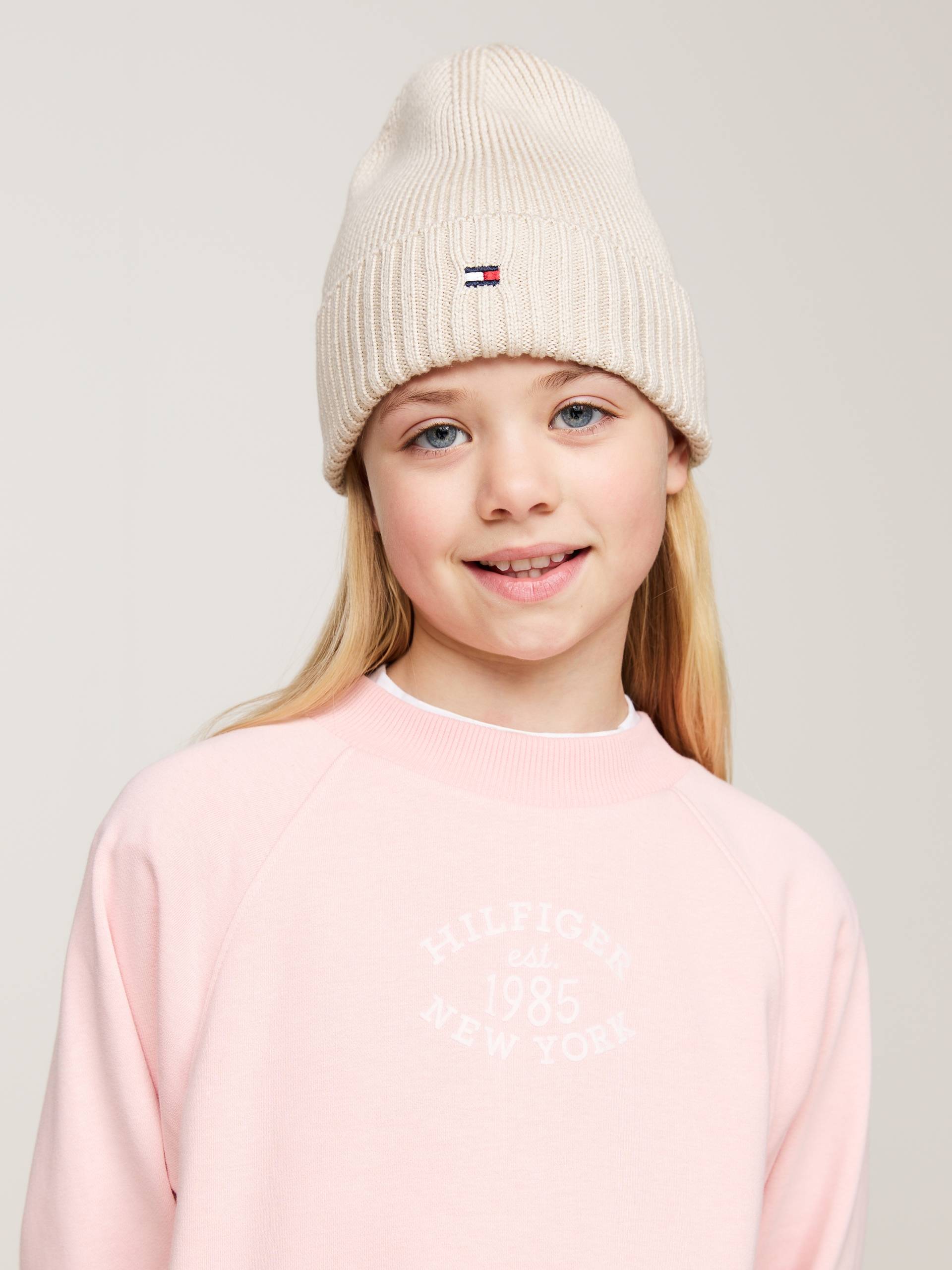 Tommy Hilfiger Beanie »SMALL FLAG BEANIE«, Kinder Kids Junior MiniMe von TOMMY HILFIGER