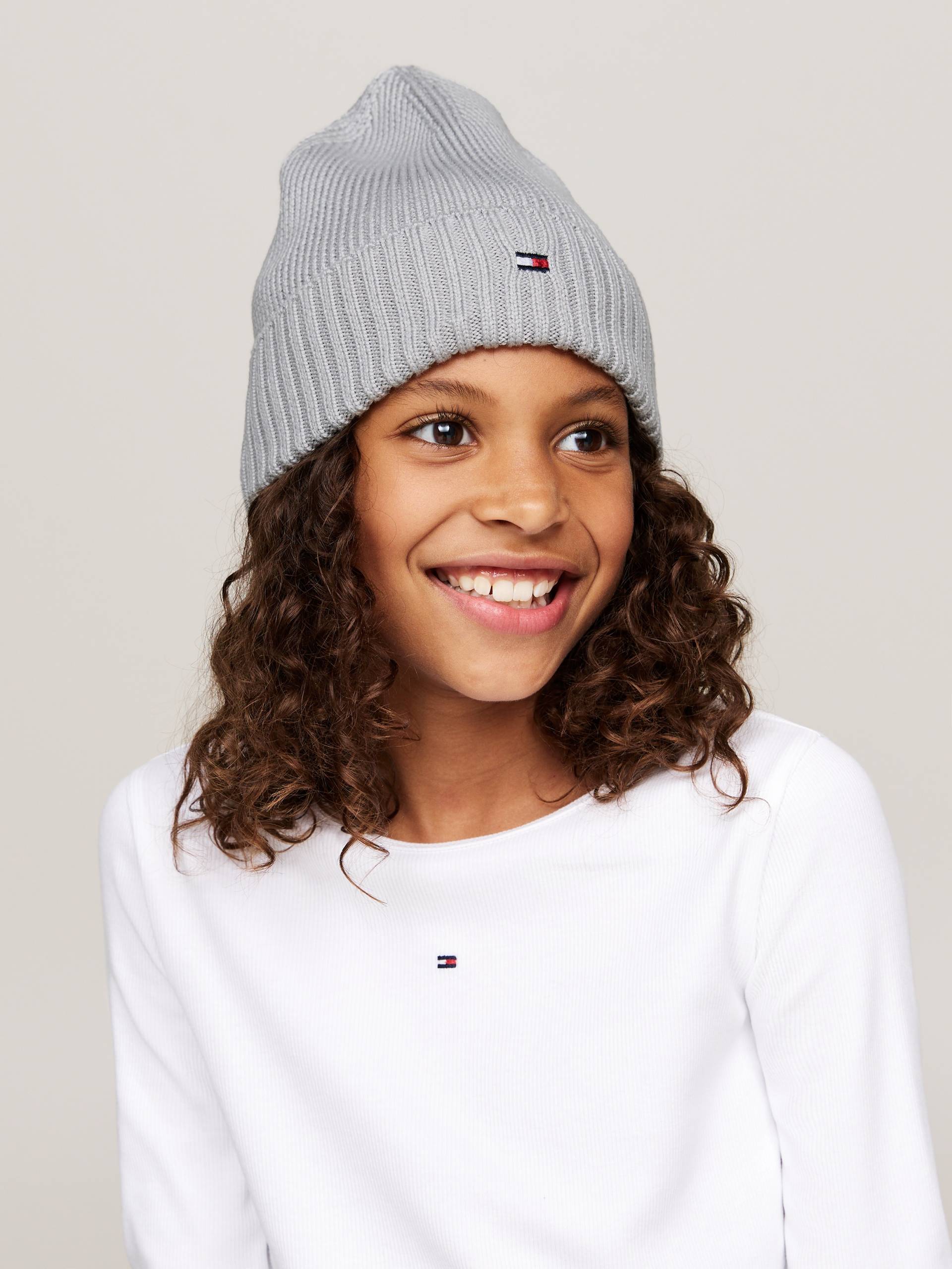 Tommy Hilfiger Beanie »SMALL FLAG BEANIE«, Kinder Kids Junior MiniMe von TOMMY HILFIGER