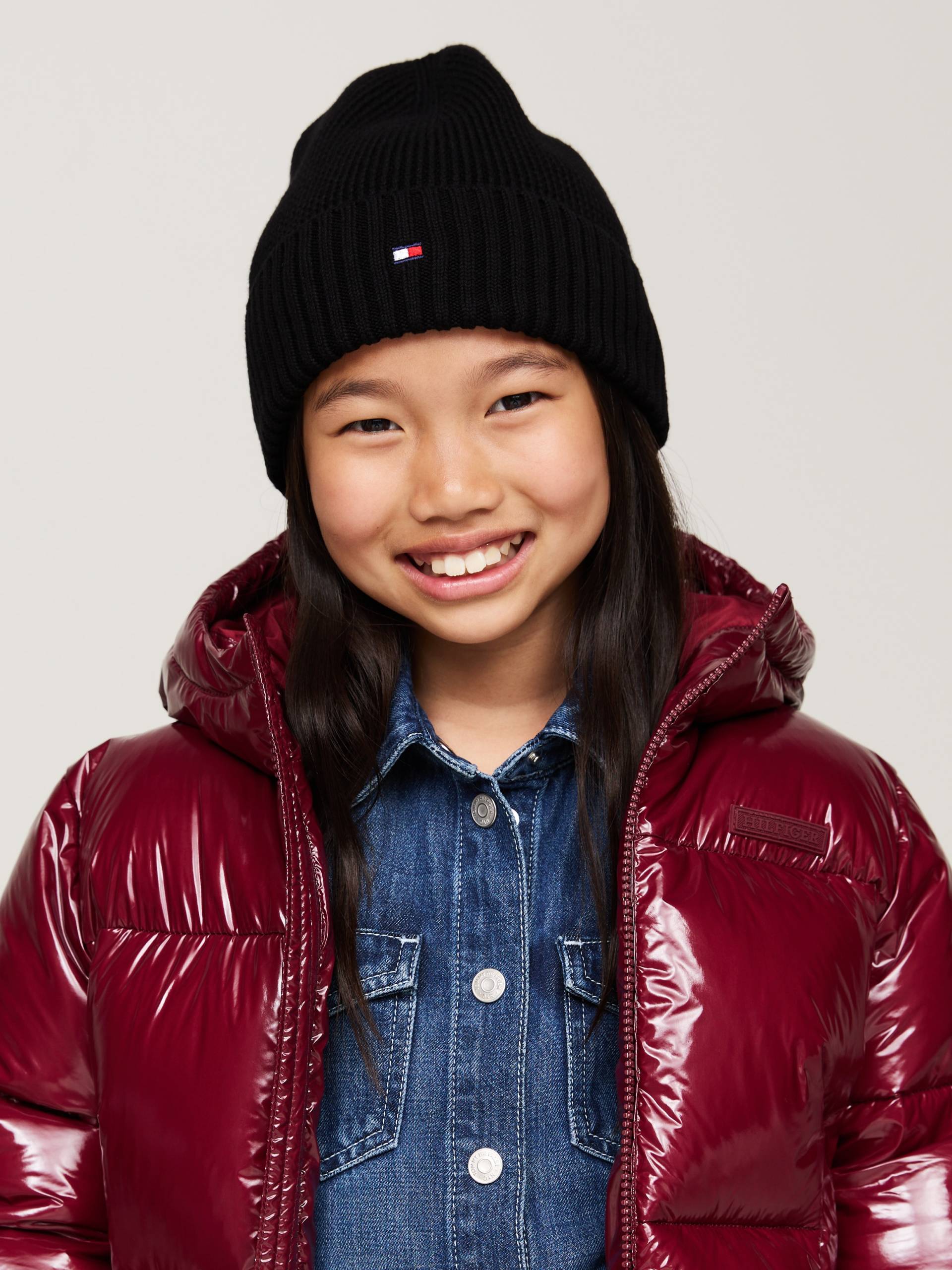 Tommy Hilfiger Beanie »SMALL FLAG BEANIE«, Kinder Kids Junior MiniMe von TOMMY HILFIGER