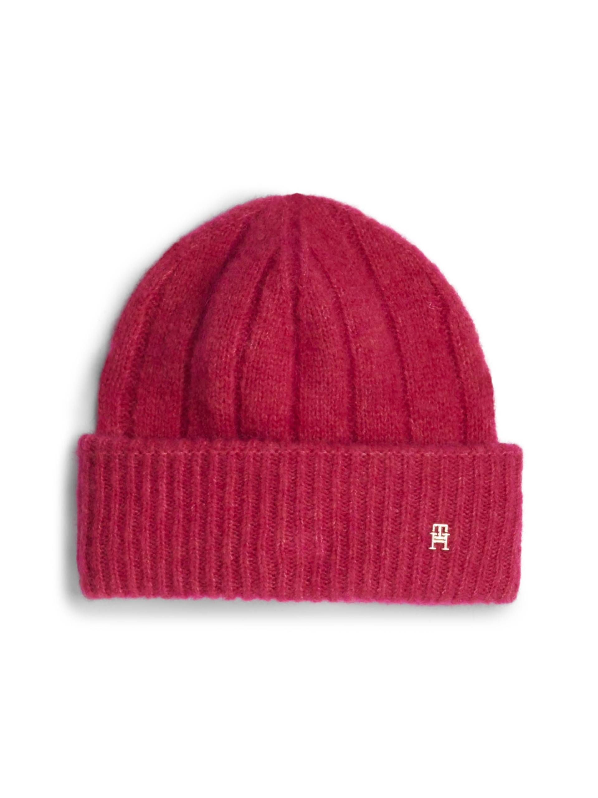 Tommy Hilfiger Beanie »TH TIMELESS BEANIE«, mit Monogramm-Emblem von TOMMY HILFIGER