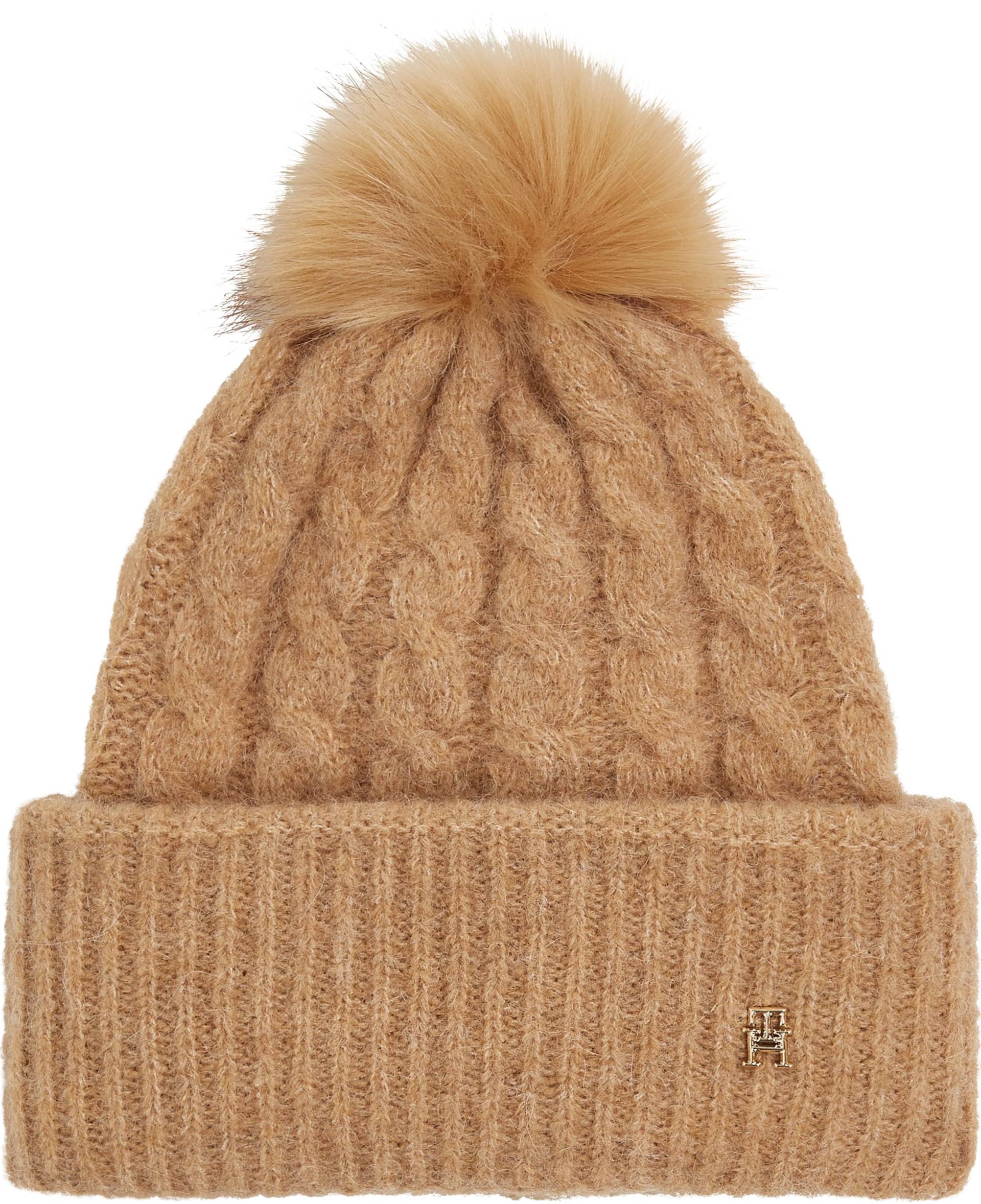 Tommy Hilfiger Beanie »TH TIMELESS BEANIE CABLE«, mit Bommel von TOMMY HILFIGER