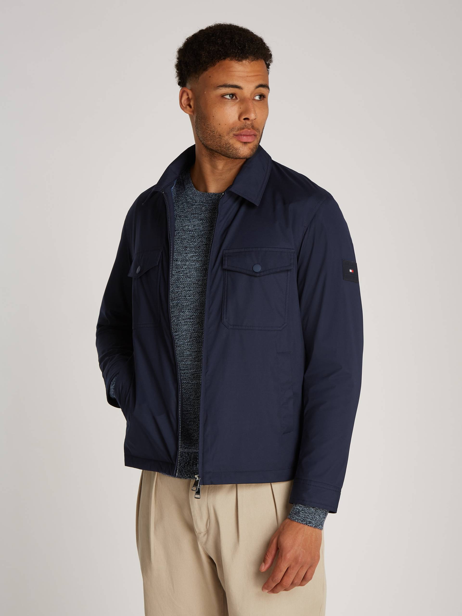 Tommy Hilfiger Blouson »PADDED SHIRT JACKET«, mit Brusttaschen von TOMMY HILFIGER