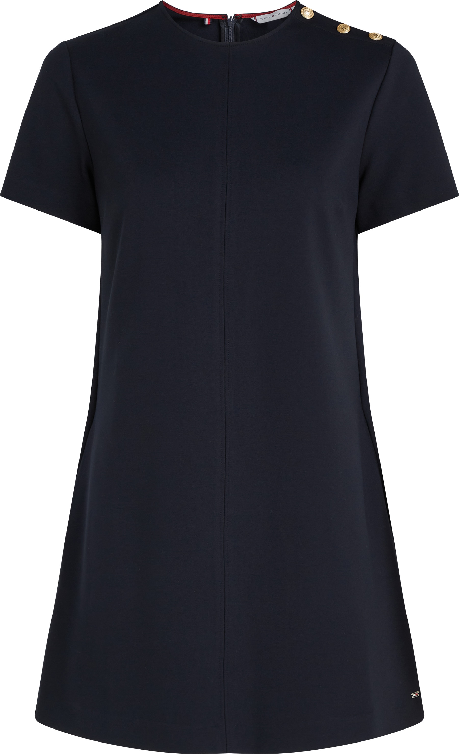 Tommy Hilfiger Blusenkleid »PUNTO S/S SHORT SHIFT DRESS«, mit Kurzarm von TOMMY HILFIGER