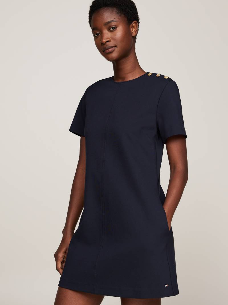 Tommy Hilfiger Blusenkleid »PUNTO S/S SHORT SHIFT DRESS«, mit Kurzarm von TOMMY HILFIGER