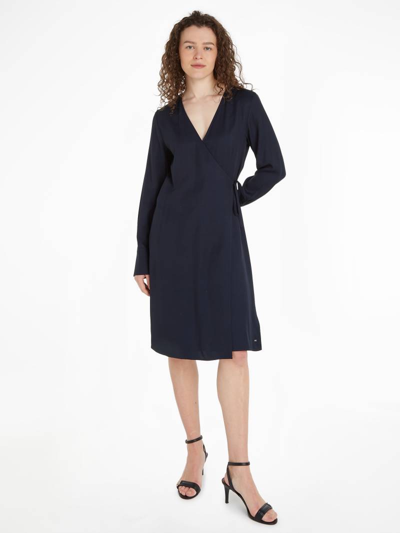 Tommy Hilfiger Blusenkleid »SEAL AOP F&F KNEE DRESS«, mit Logopatch von TOMMY HILFIGER