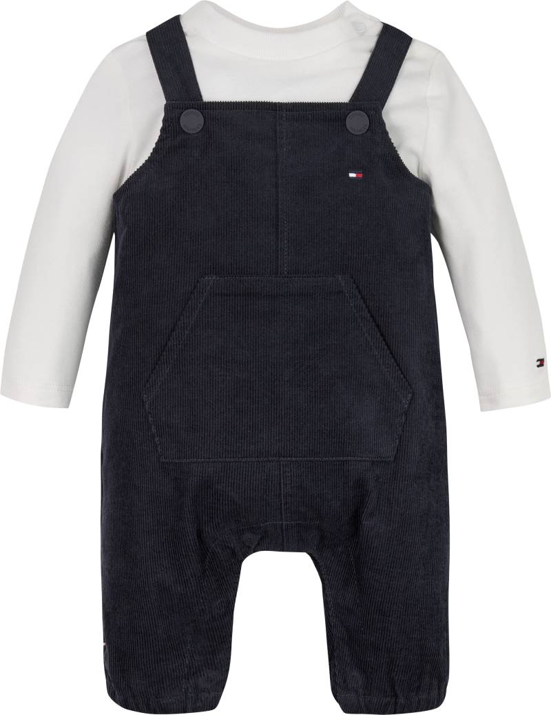 Tommy Hilfiger Body & Hose »MONOTYPE CORD DUNGAREE SET«, mit Logostickereien von TOMMY HILFIGER