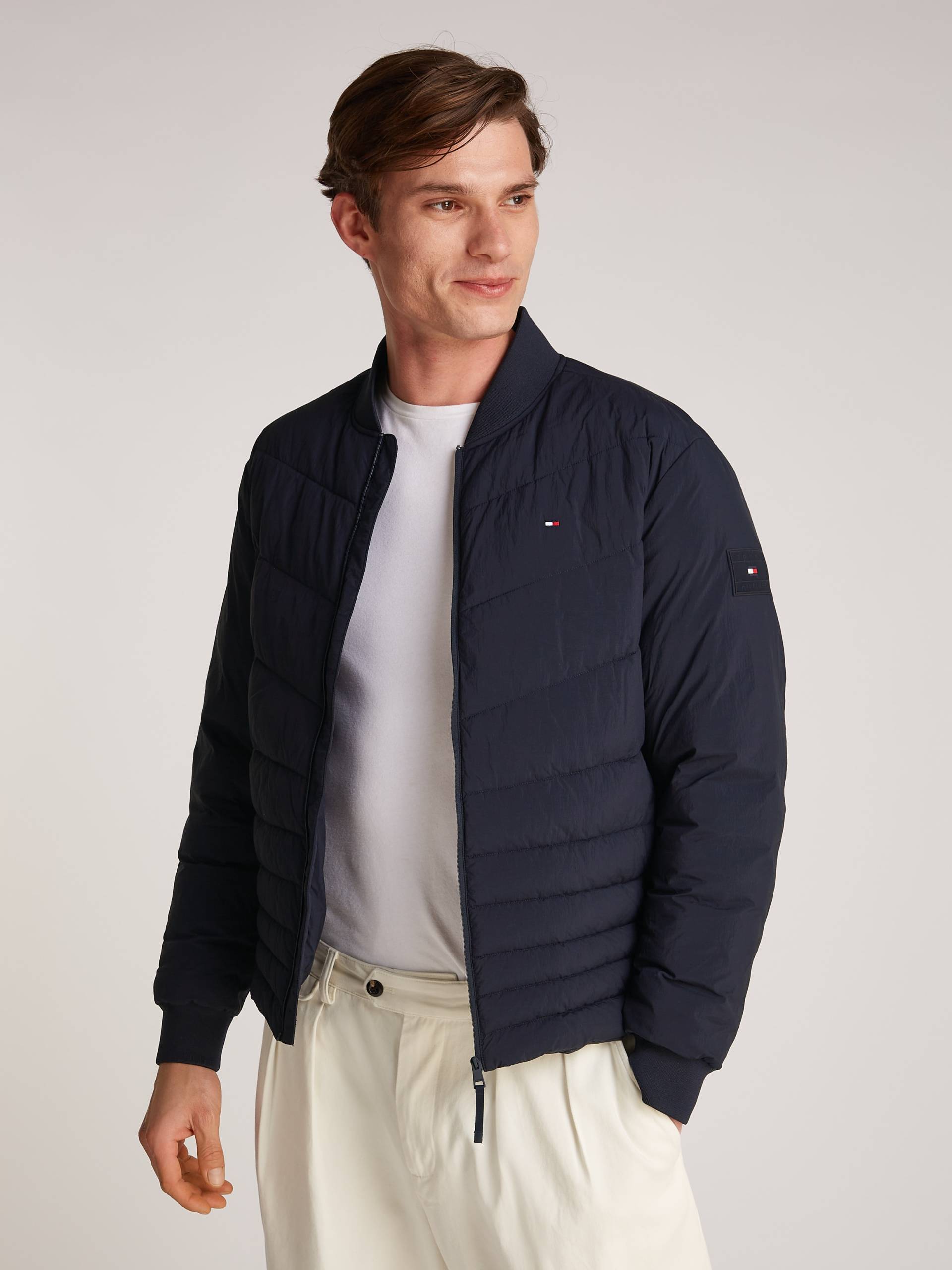 Tommy Hilfiger Bomberjacke »MIX QUILT BOMBER«, mit Steppung von TOMMY HILFIGER