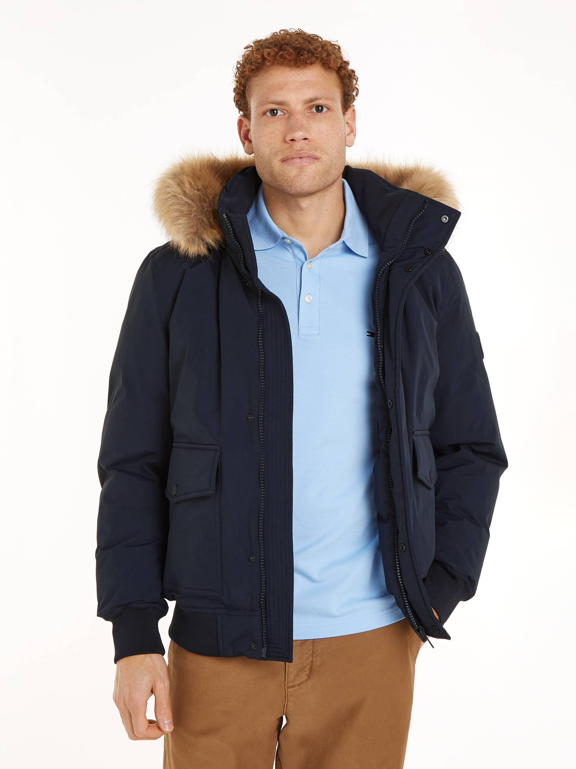 Tommy Hilfiger Bomberjacke »ROCKIE DOWN BOMBER«, mit Kapuze von TOMMY HILFIGER