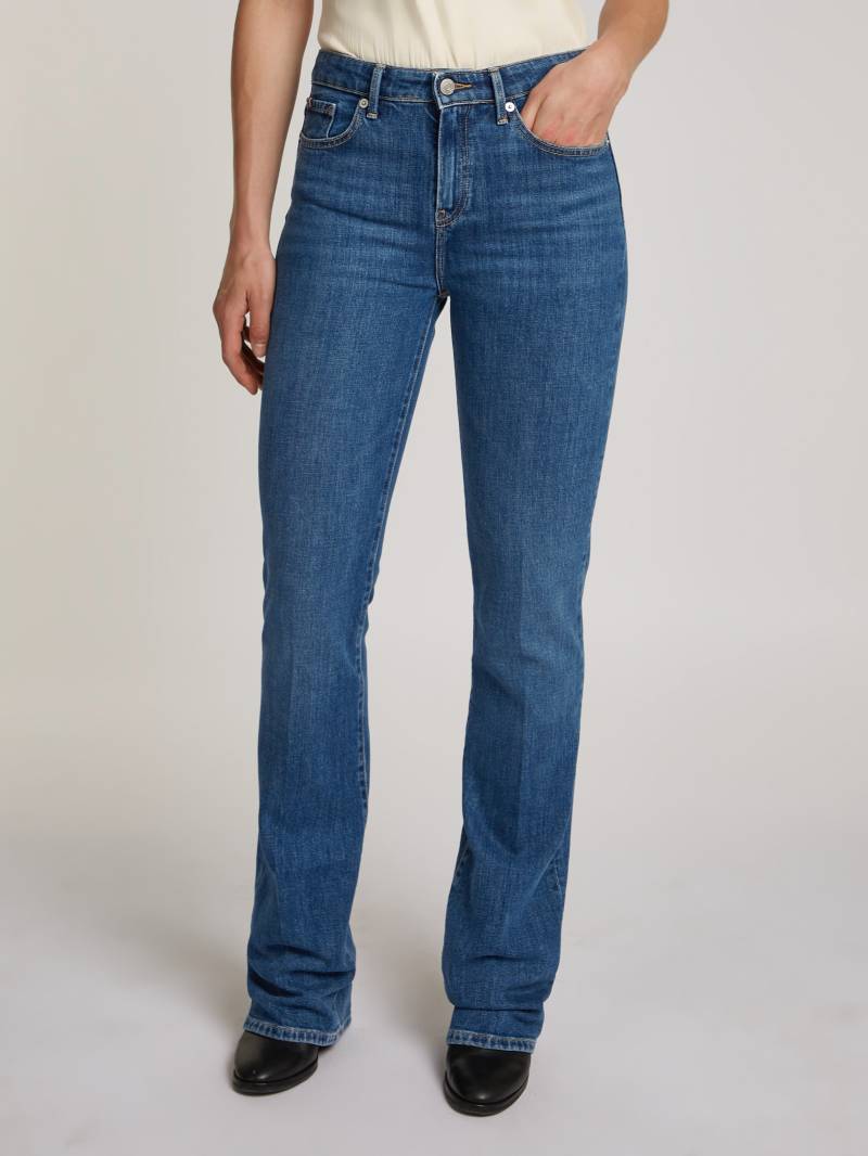 Tommy Hilfiger Bootcut-Jeans »Bootcut Regular Waist«, mittlere normale Leibhöhe, mit Bügelfalten, mit Nieten von TOMMY HILFIGER