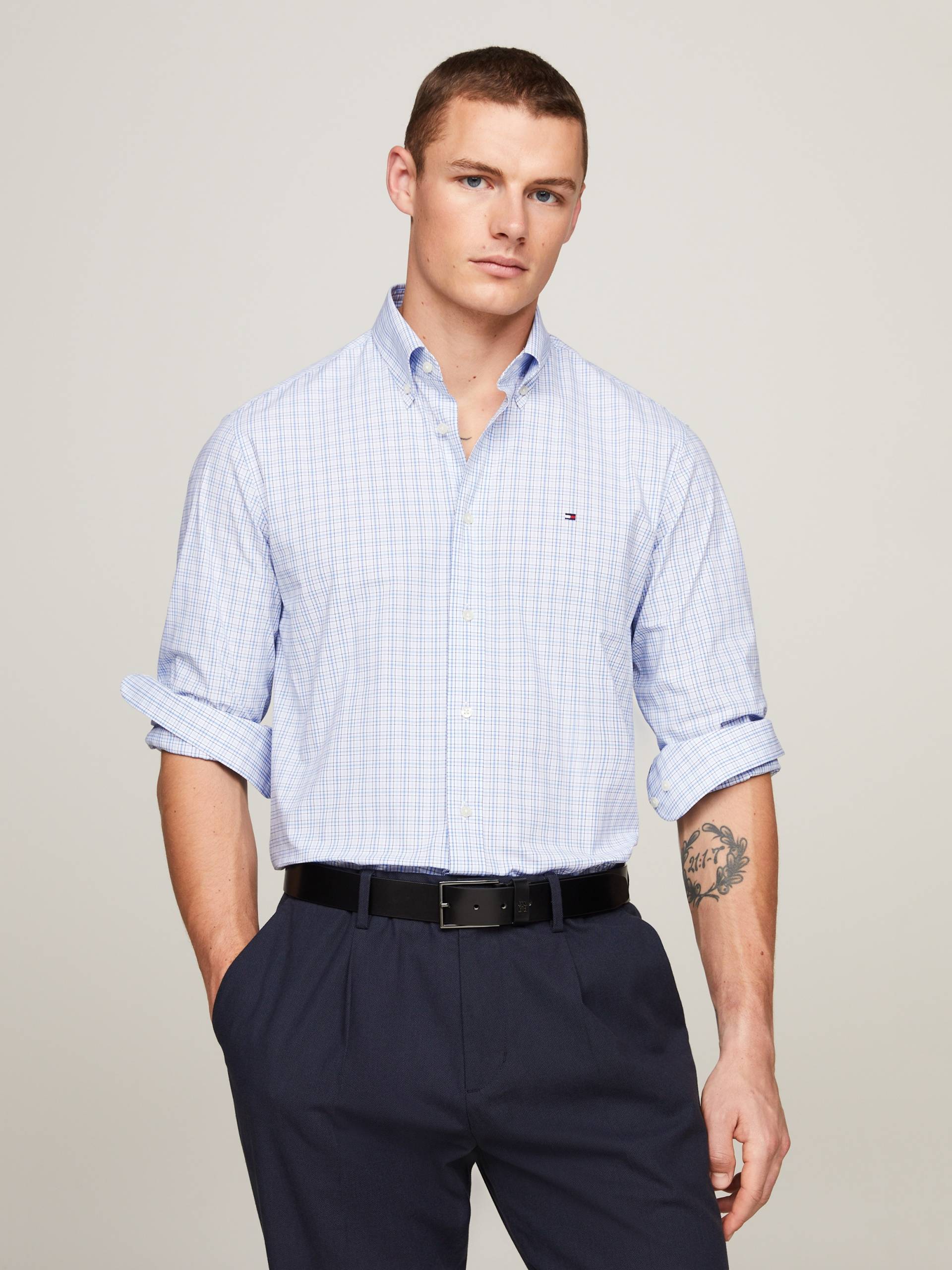 Tommy Hilfiger Businesshemd »CL STR BUSINESS CHECK RF SHIRT« von TOMMY HILFIGER