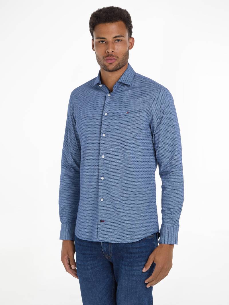 Tommy Hilfiger Businesshemd »CL STRETCH GEO PRINT SF SHIRT«, mit Minimal-Print von TOMMY HILFIGER