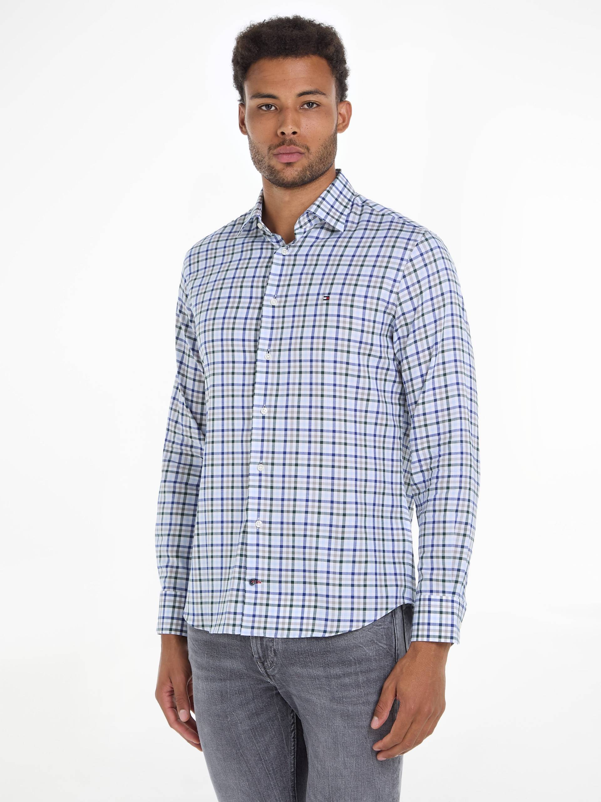 Tommy Hilfiger Businesshemd »CL STRETCH TWILL GINGHAM RF SHRT« von TOMMY HILFIGER