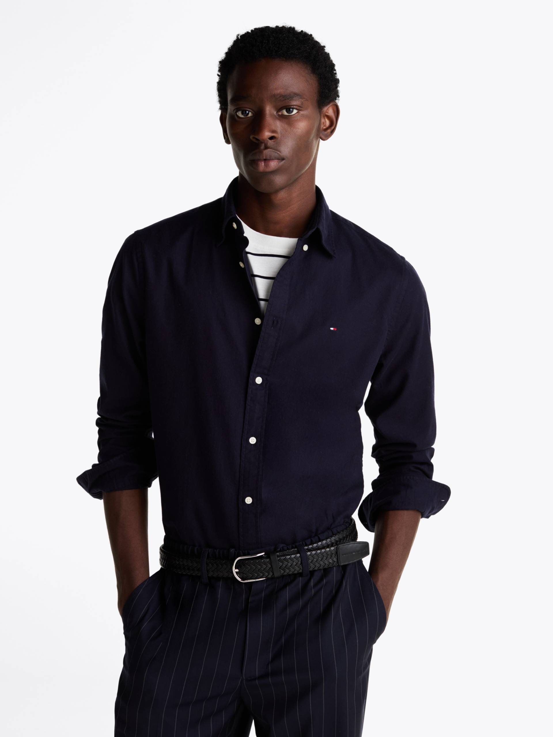 Tommy Hilfiger Businesshemd »FLEX BRUSHED SOLID RF SHIRT« von TOMMY HILFIGER