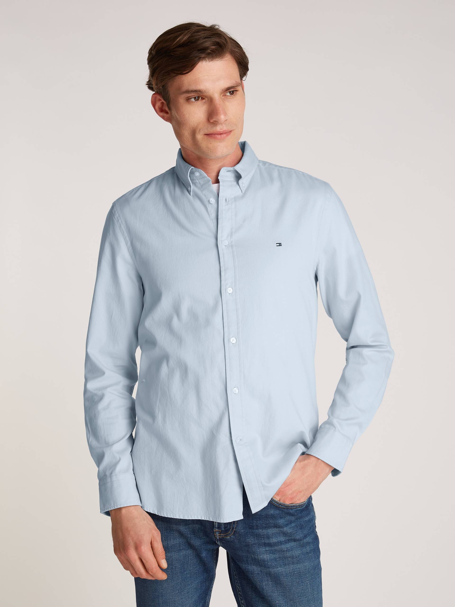 Tommy Hilfiger Businesshemd »FLEX DOBBY SF SHIRT«, mit Logostickerei Tommy Hilfiger Businesshemd »FLEX DOBBY SF SHIRT«, mit Logostickerei von TOMMY HILFIGER