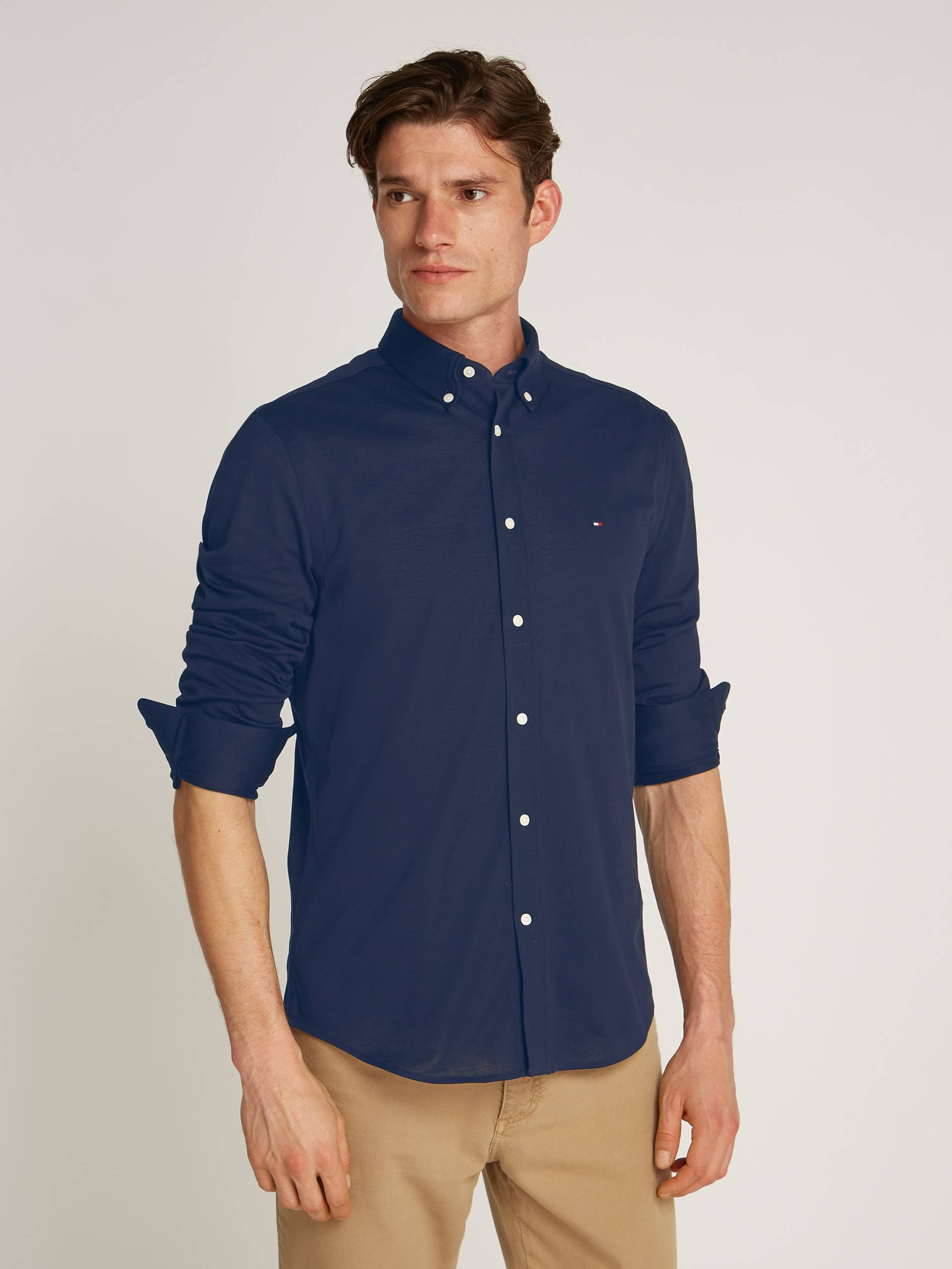 Tommy Hilfiger Businesshemd »FLEX DOBBY SF SHIRT«, mit Logostickerei Tommy Hilfiger Businesshemd »FLEX DOBBY SF SHIRT«, mit Logostickerei von TOMMY HILFIGER