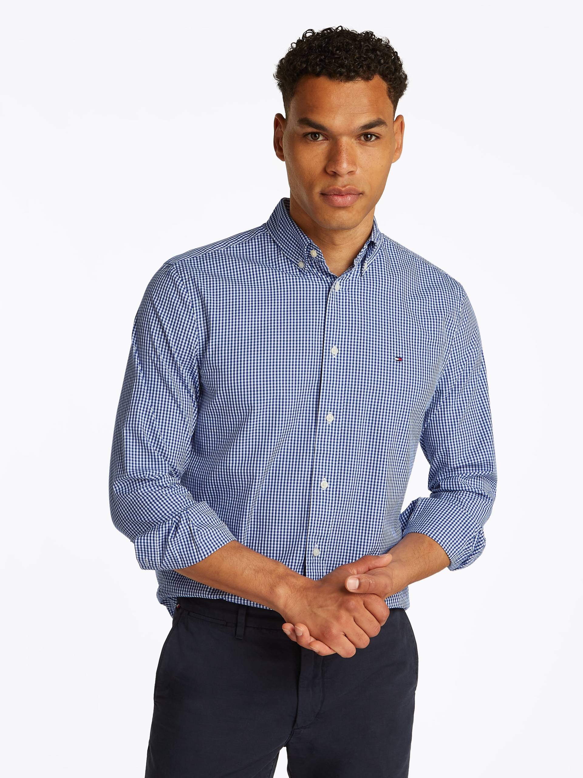 Tommy Hilfiger Businesshemd »FLEX POPLIN GINGHAM RF SHIRT«, mit Karomuster von TOMMY HILFIGER