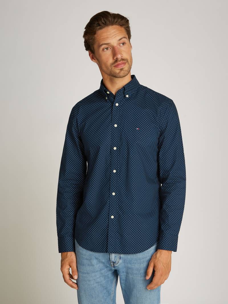 Tommy Hilfiger Businesshemd »FLEX POPLIN POLKA DOT RF SHIRT«, mit Punktprint von TOMMY HILFIGER