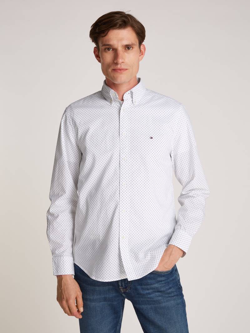 Tommy Hilfiger Businesshemd »FLEX POPLIN POLKA DOT RF SHIRT«, mit Punktprint von TOMMY HILFIGER