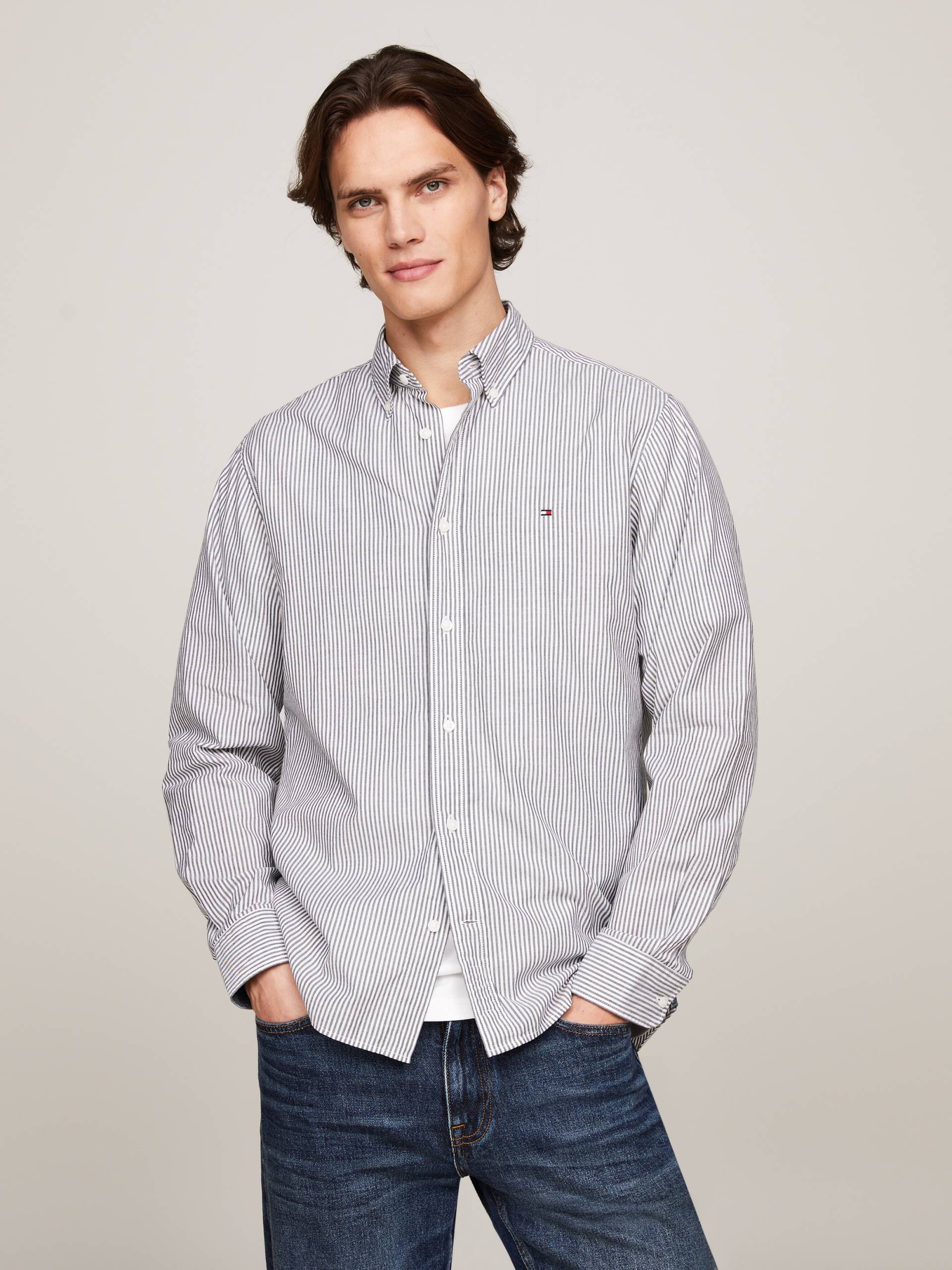 Tommy Hilfiger Businesshemd »NAT. SOFT EASY STRIPE RF SHIRT« von TOMMY HILFIGER