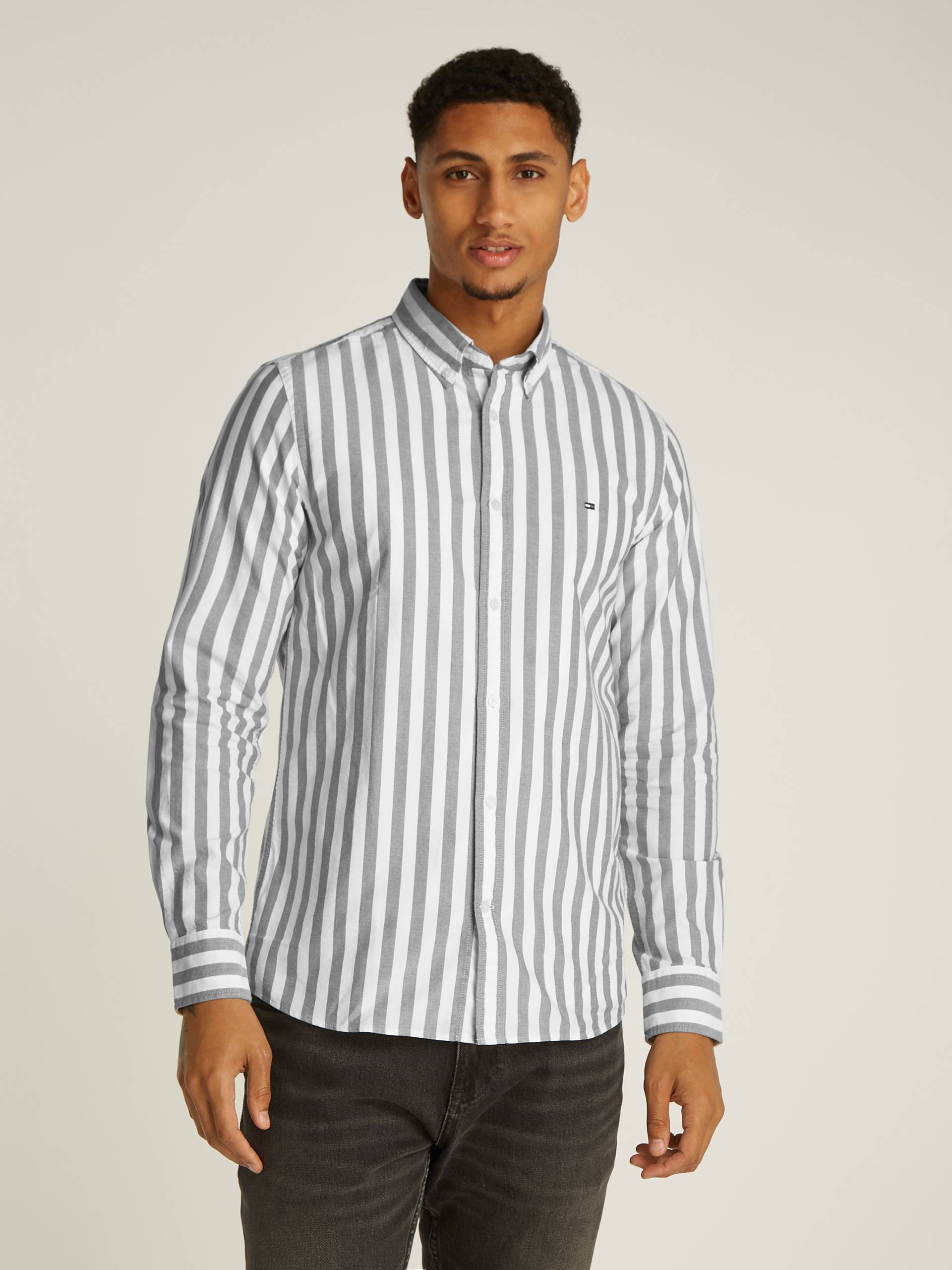 Tommy Hilfiger Businesshemd »OXFORD BOLD STRIPE SF SHIRT« von TOMMY HILFIGER