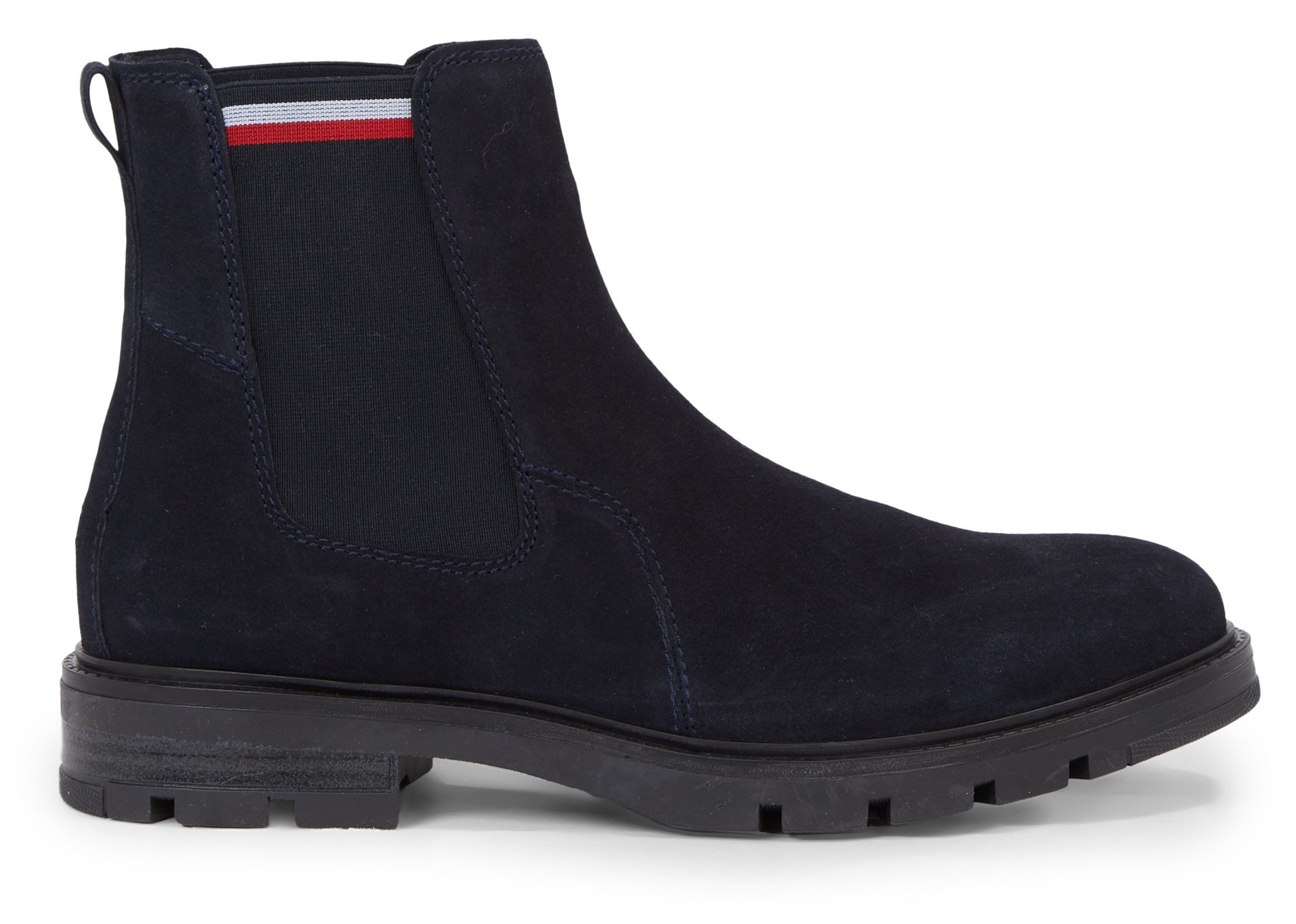 Tommy Hilfiger Chelseaboots »CORPOARTE HILFIGER SUEDE CHELSEA«, mit komfortablem Stretcheinsatz von TOMMY HILFIGER