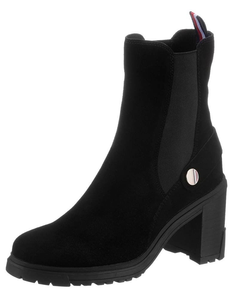 Tommy Hilfiger Chelseaboots »OUTDOOR HIGH HEEL BOOT«, mit Zierriegel von TOMMY HILFIGER