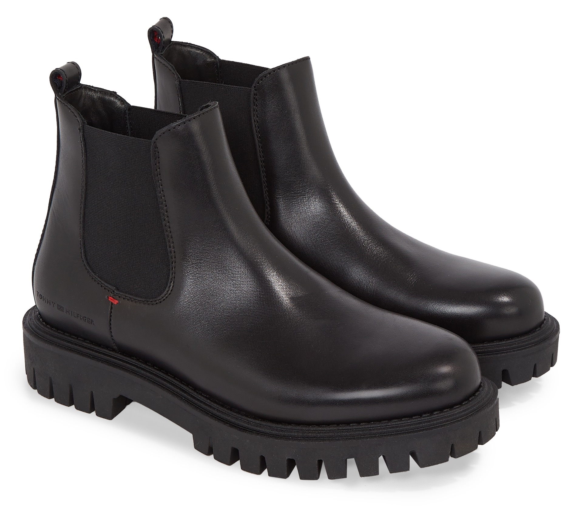 Tommy Hilfiger Chelseaboots »PREMIUM CASUAL CHUNKY LTH CHELS«, mit Stretcheinsatz von TOMMY HILFIGER