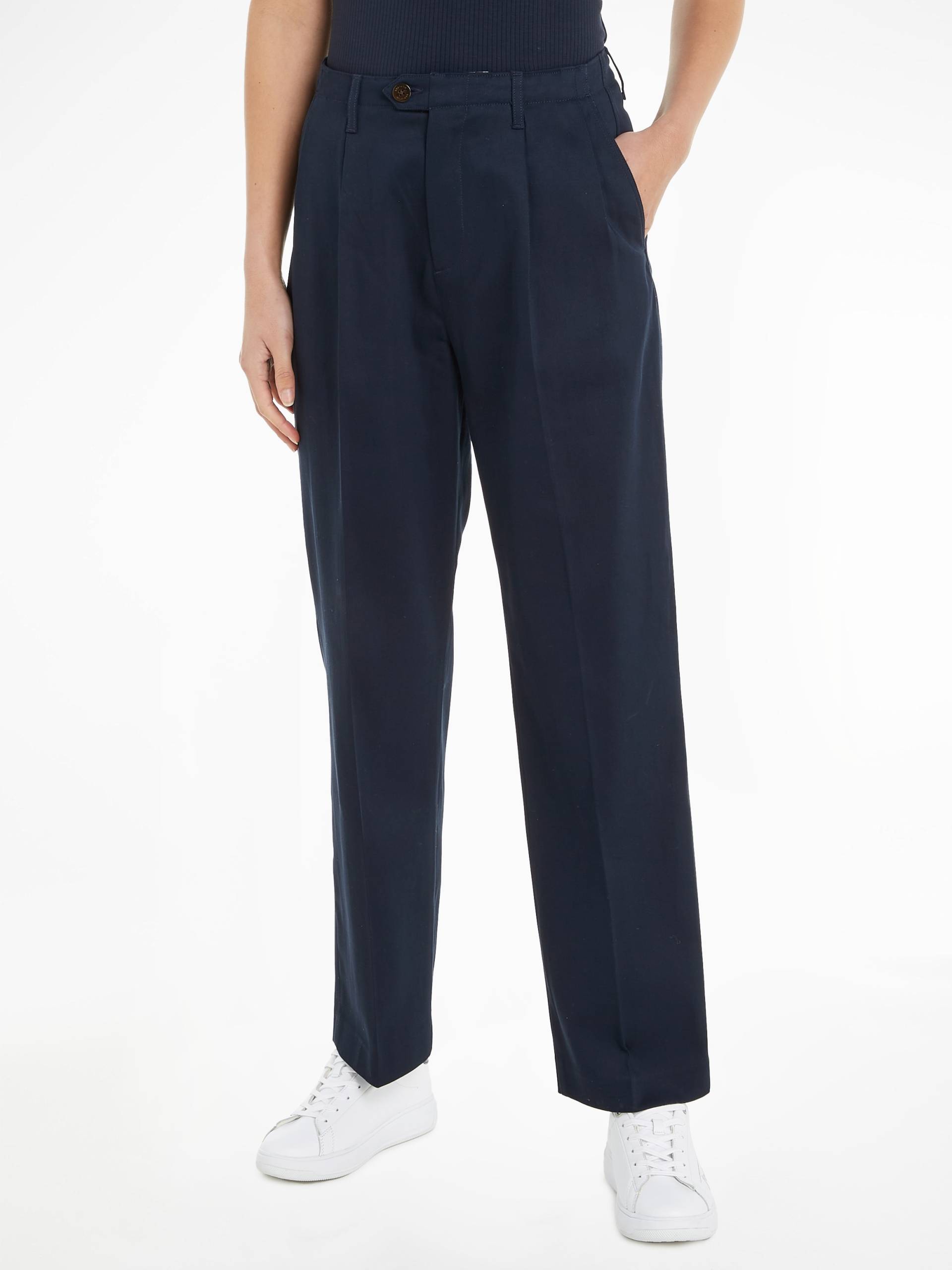 Tommy Hilfiger Chinohose »RELAXED STRAIGHT CHINO PANT«, mit Logostickerei von TOMMY HILFIGER