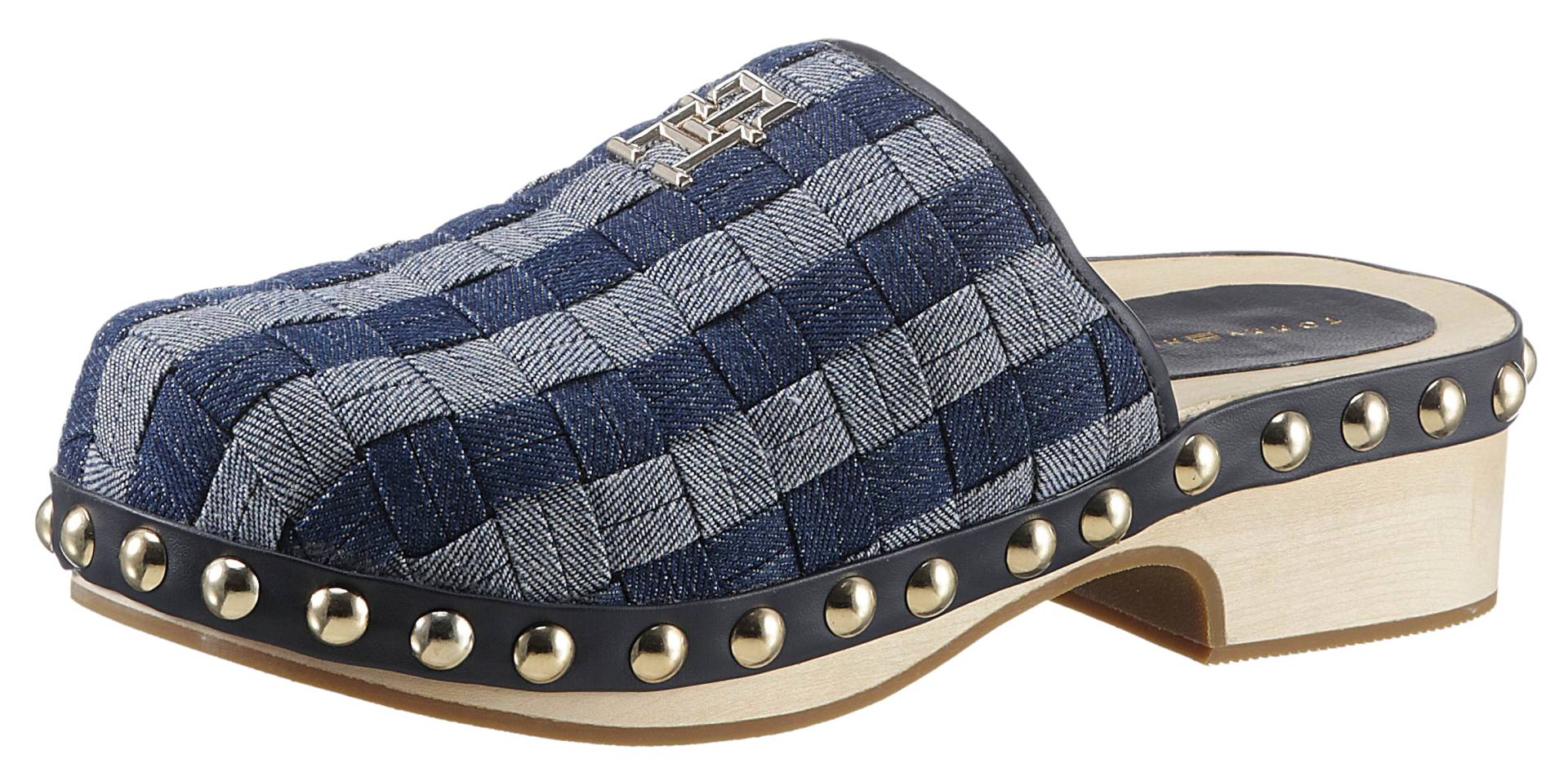 Tommy Hilfiger Clog »TH DENIM CONTRAST CLOG«, im trendigen Retro-Look von TOMMY HILFIGER