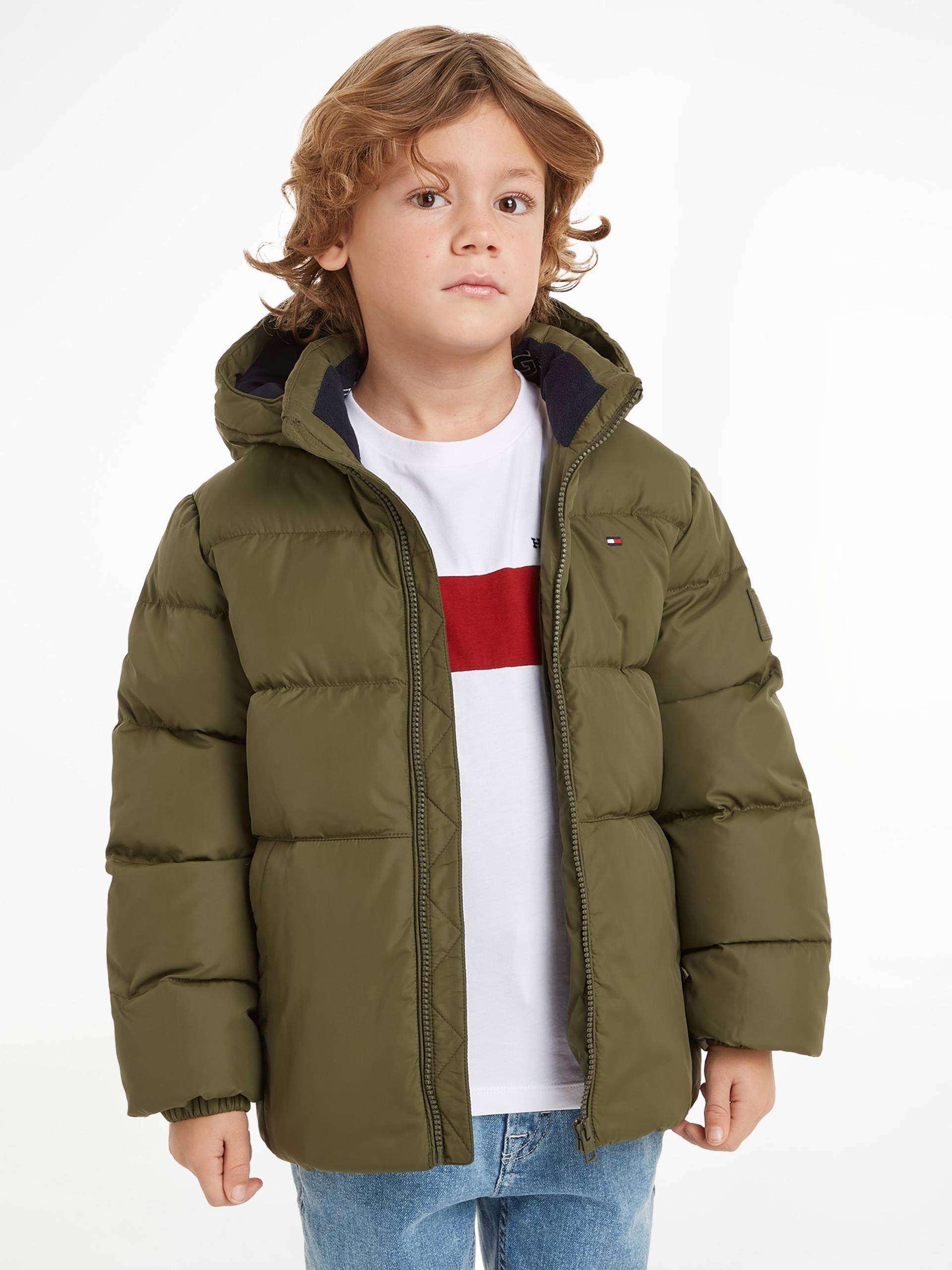 Tommy Hilfiger Steppjacke »ESSENTIAL JACKET«, mit Kapuze, mit Logo-Patch von TOMMY HILFIGER