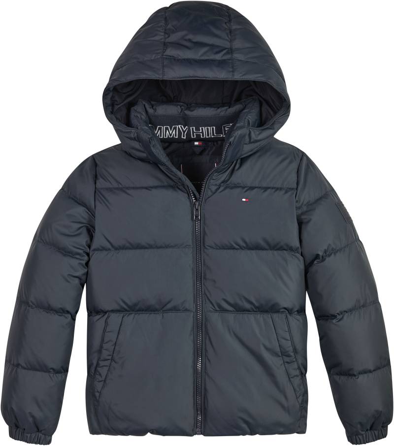 Tommy Hilfiger Daunenjacke »ESSENTIAL DOWN JACKET«, mit Kapuze, Baby bis 2 Jahre; mit Logo-Patch und Flaglabel von TOMMY HILFIGER