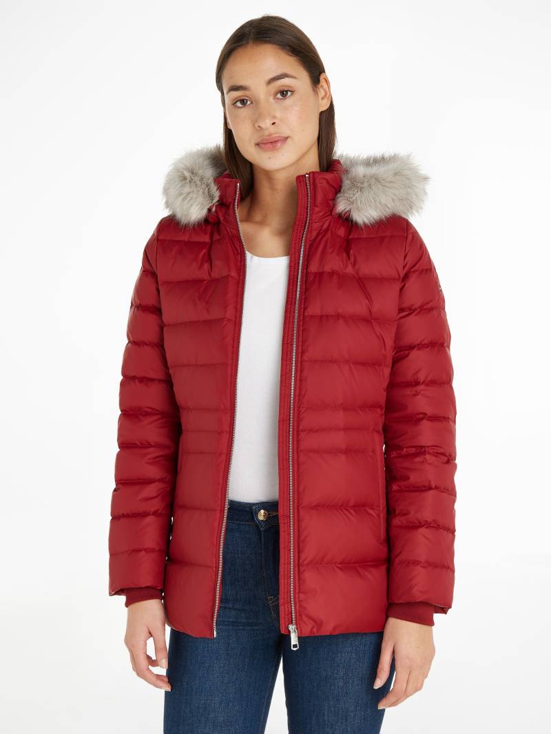 Tommy Hilfiger Daunenjacke »TYRA DOWN JACKET WITH FUR«, mit Kapuze, mit Kunstpelz-Besatz an Kapuze von TOMMY HILFIGER