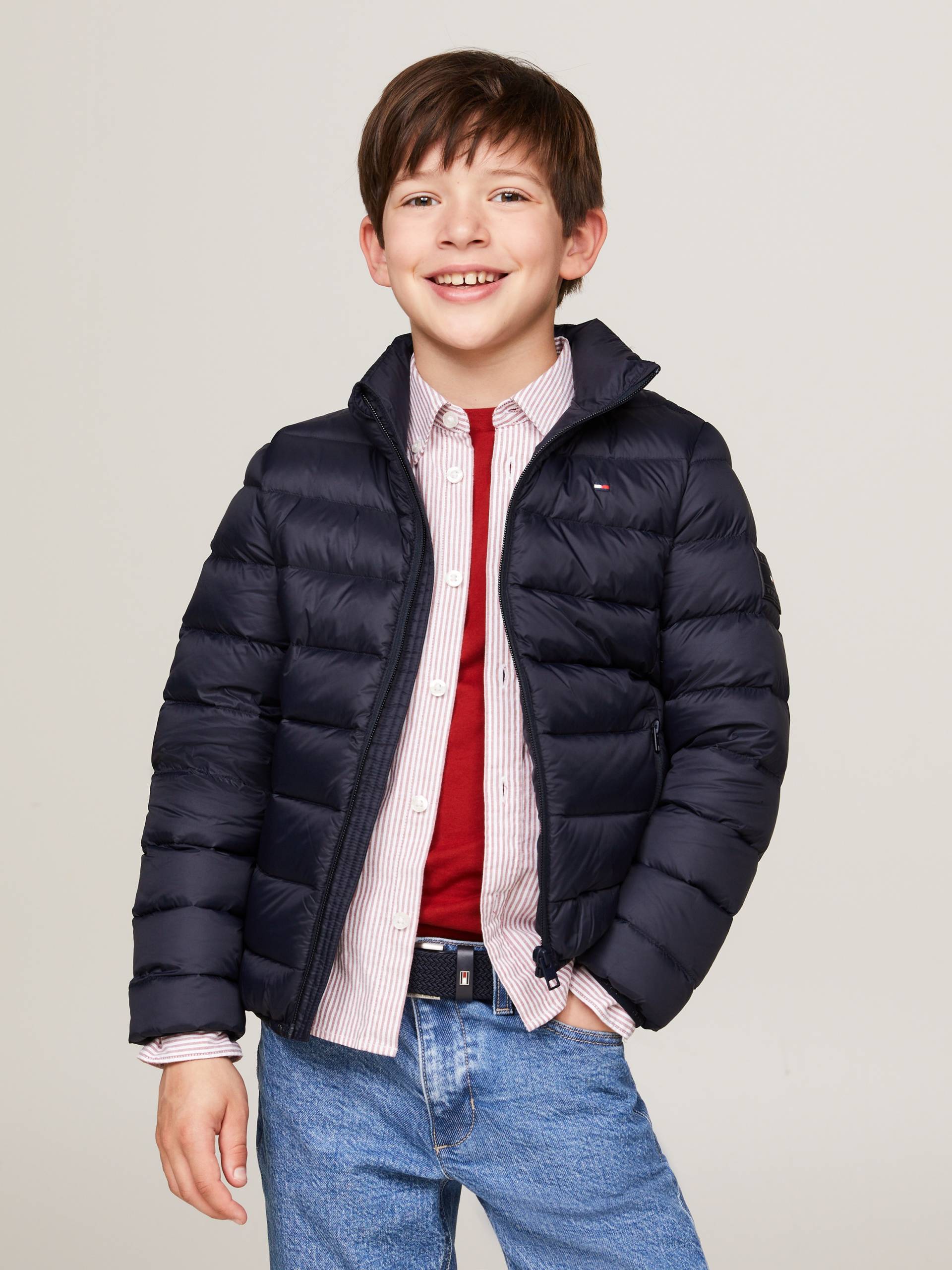 Tommy Hilfiger Daunenjacke »U ESSENTIAL LIGHT JACKET«, mit Logo-Details von TOMMY HILFIGER